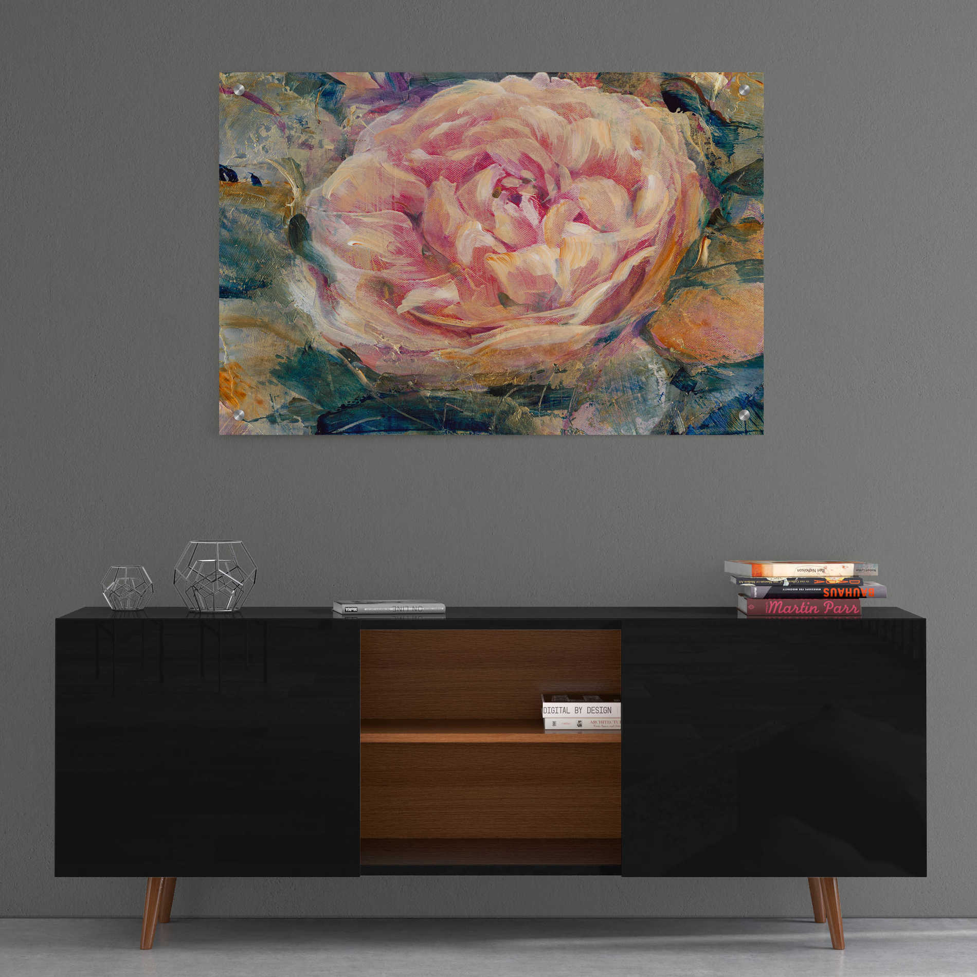 Epic Art 'Floral in Bloom IV' by Tim O'Toole, Acrylic Glass Wall Art,36x24