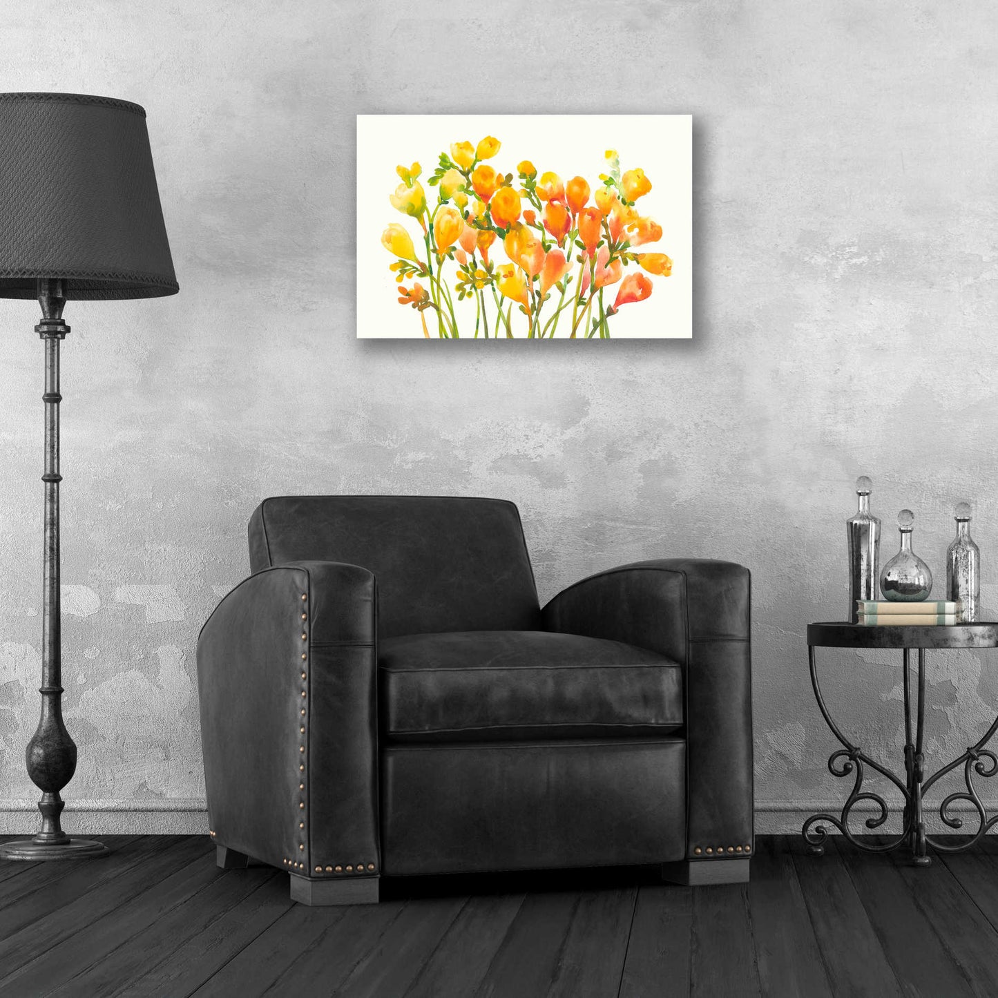 Epic Art 'Freesia I' by Tim O'Toole, Acrylic Glass Wall Art,24x16