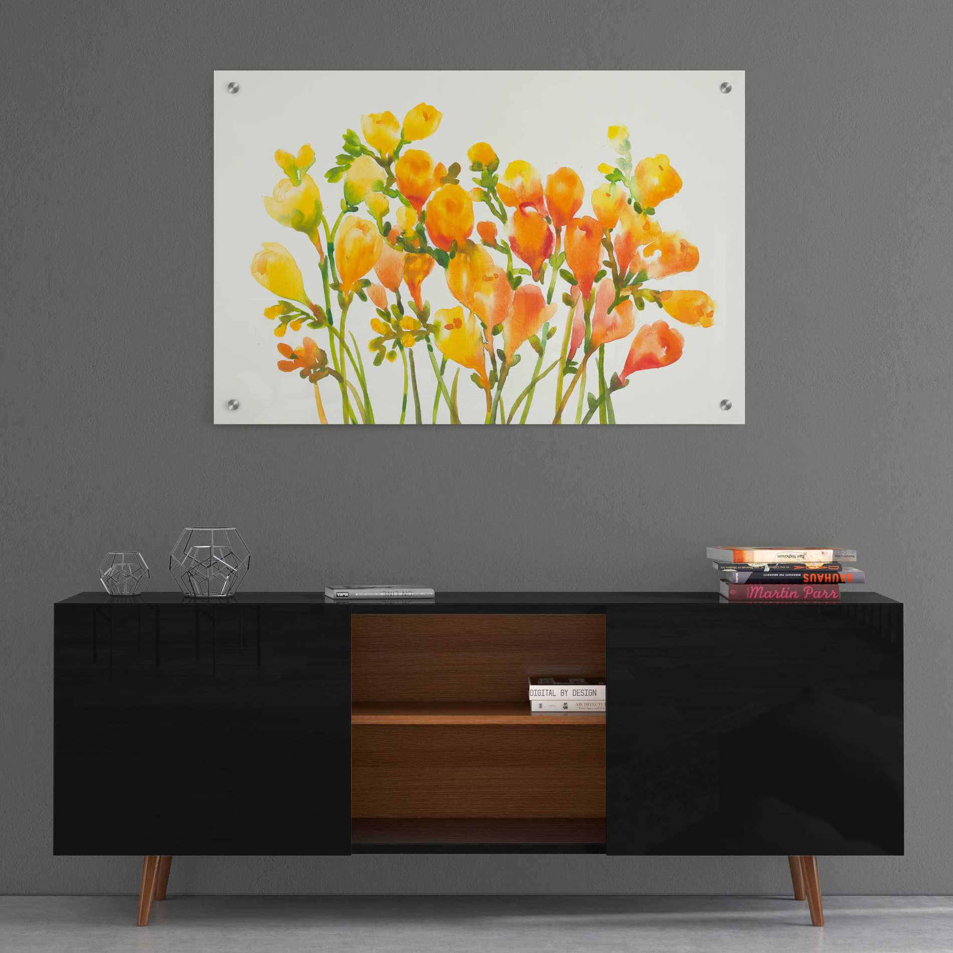 Epic Art 'Freesia I' by Tim O'Toole, Acrylic Glass Wall Art,36x24