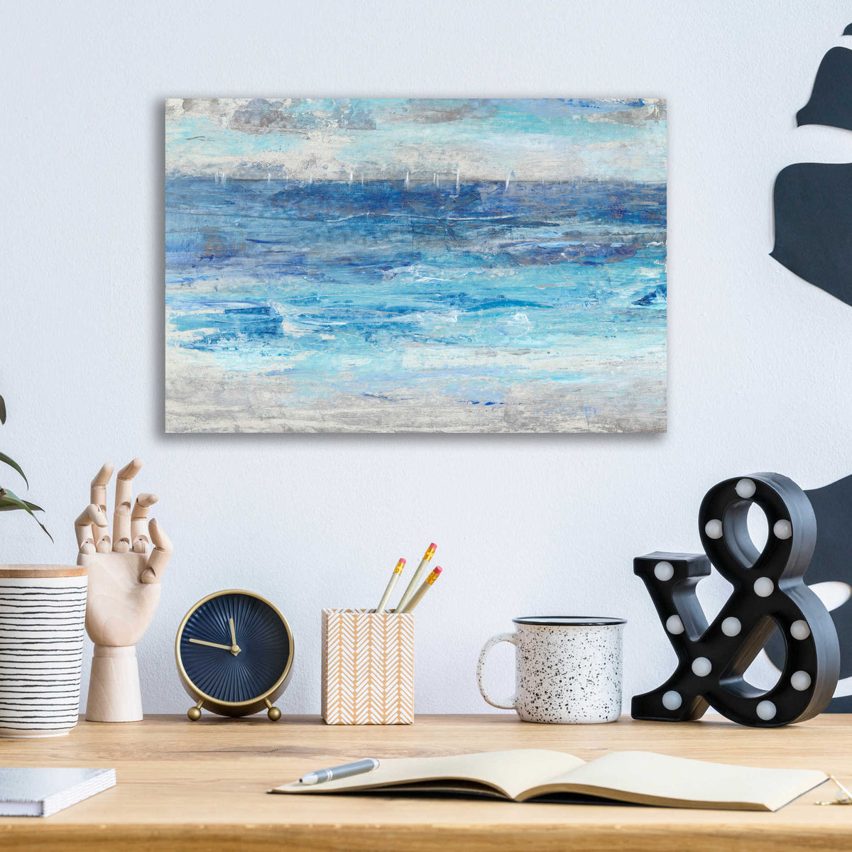 Epic Art 'Sailing Afar II' by Tim O'Toole, Acrylic Glass Wall Art,16x12