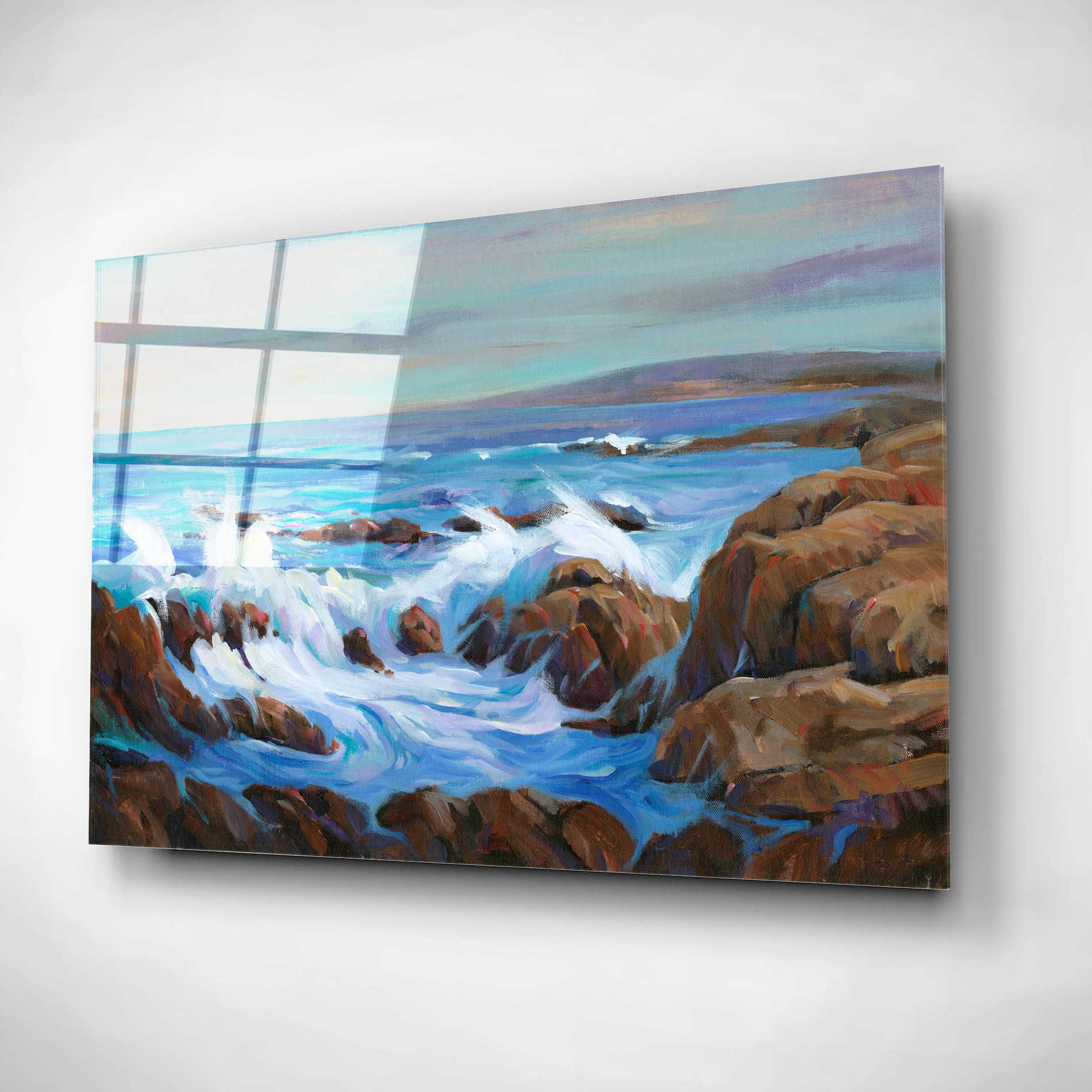 Epic Art 'Seascape Faraway I' by Tim O'Toole, Acrylic Glass Wall Art,16x12