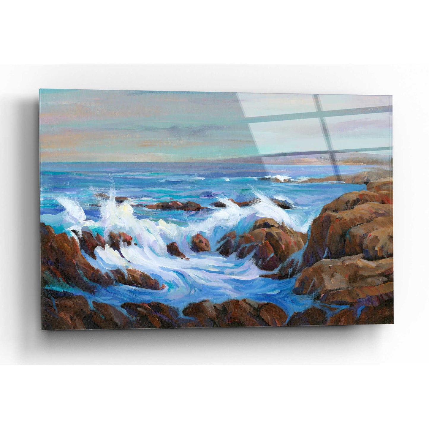 Epic Art 'Seascape Faraway I' by Tim O'Toole, Acrylic Glass Wall Art,16x12