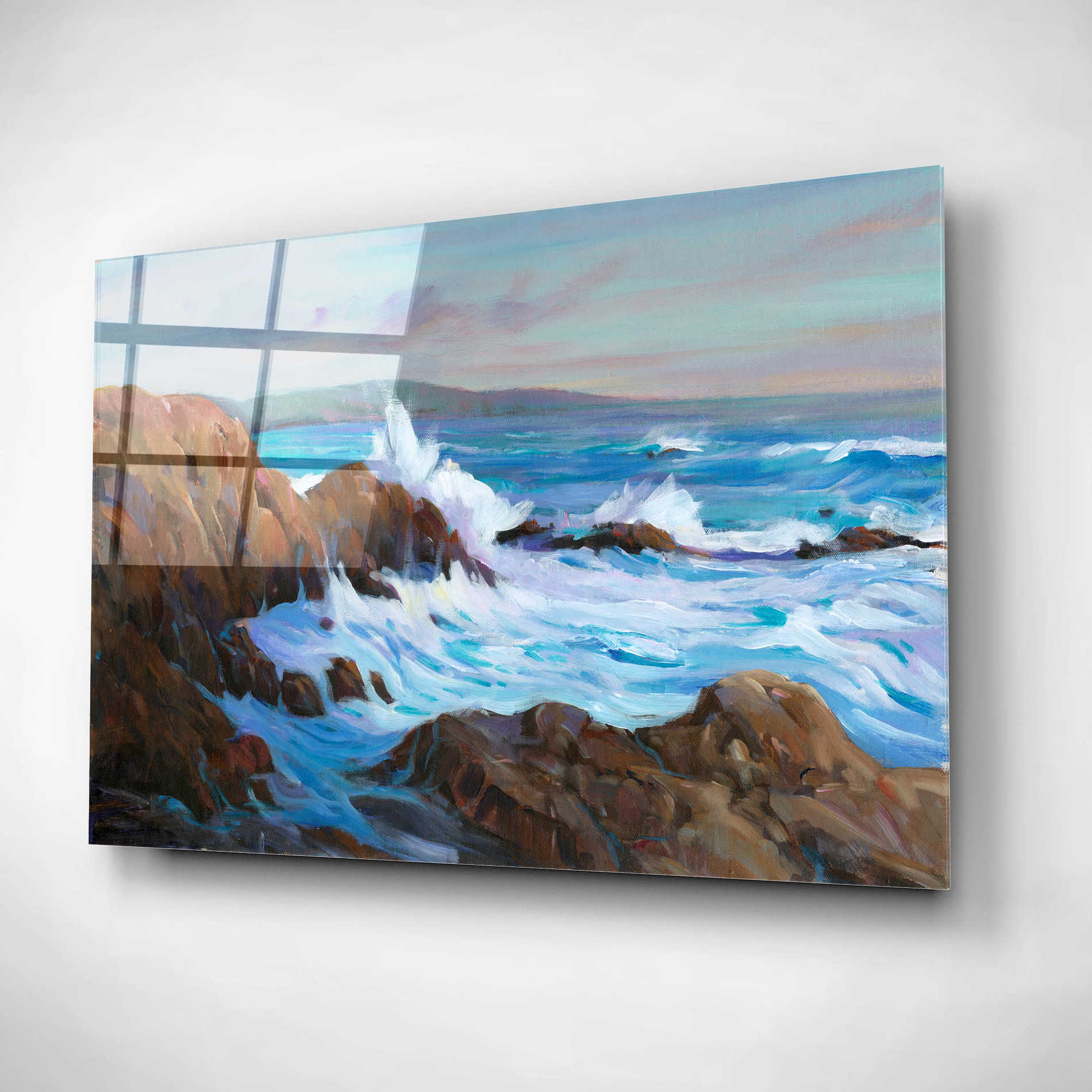 Epic Art 'Seascape Faraway II' by Tim O'Toole, Acrylic Glass Wall Art,24x16