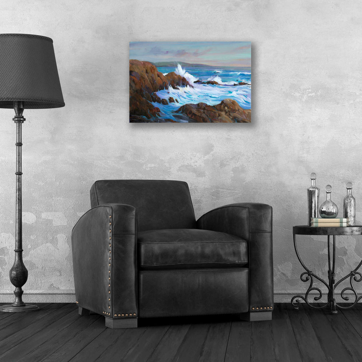 Epic Art 'Seascape Faraway II' by Tim O'Toole, Acrylic Glass Wall Art,24x16