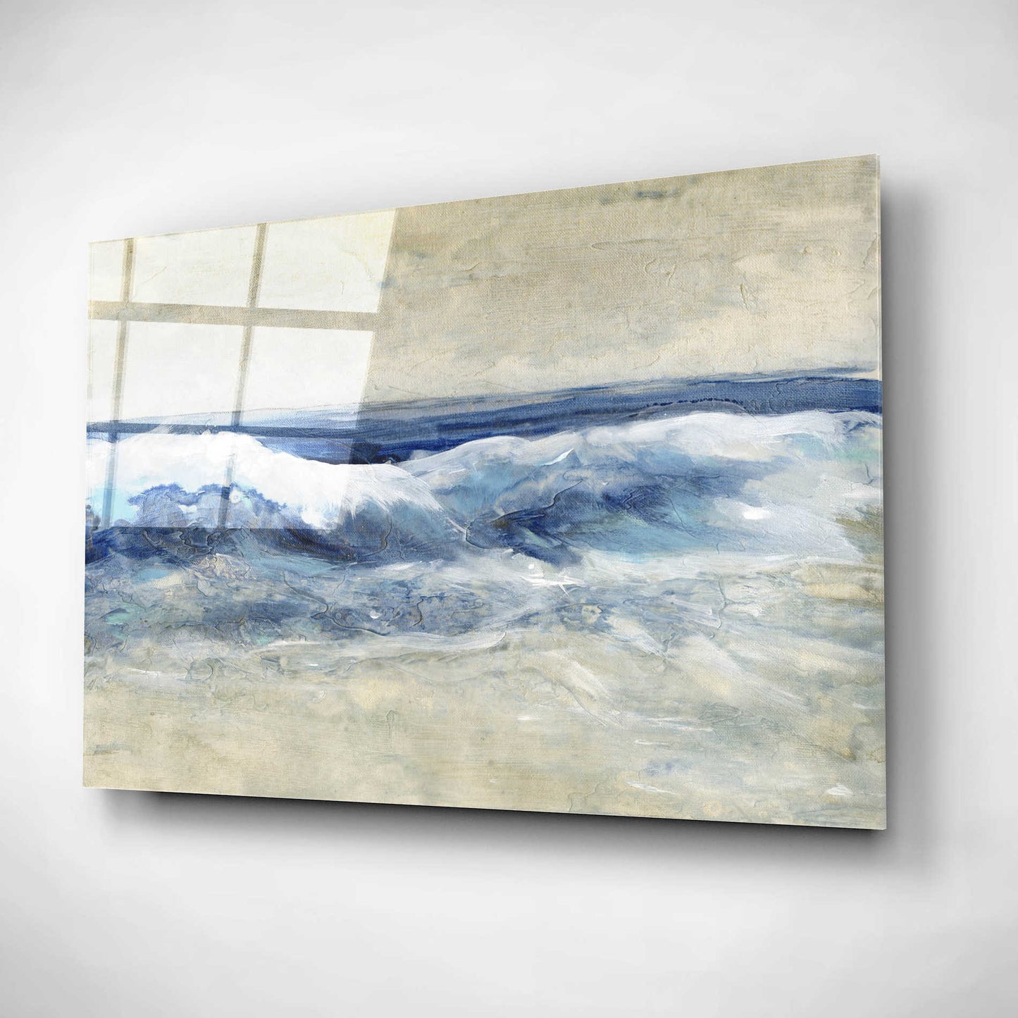 Epic Art 'Breaking Shore Waves I' by Tim O'Toole, Acrylic Glass Wall Art,24x16