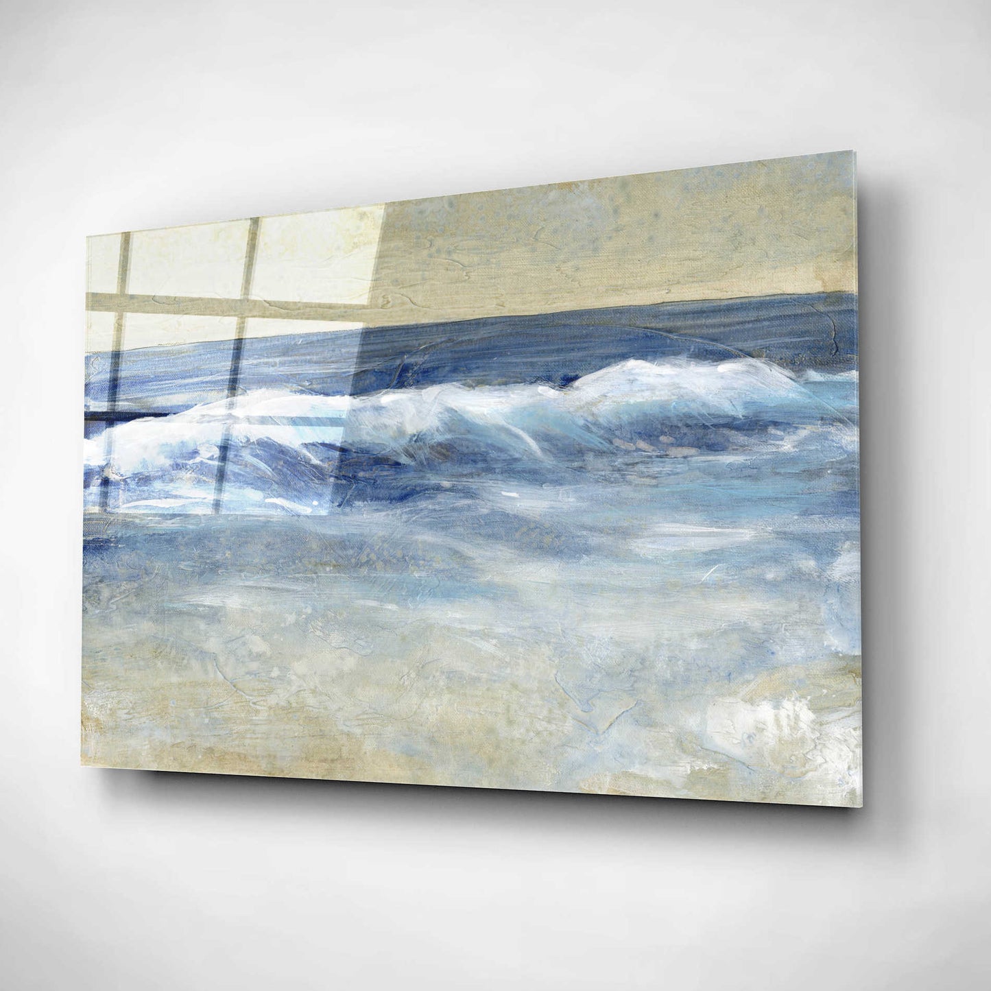 Epic Art 'Breaking Shore Waves II' by Tim O'Toole, Acrylic Glass Wall Art,16x12