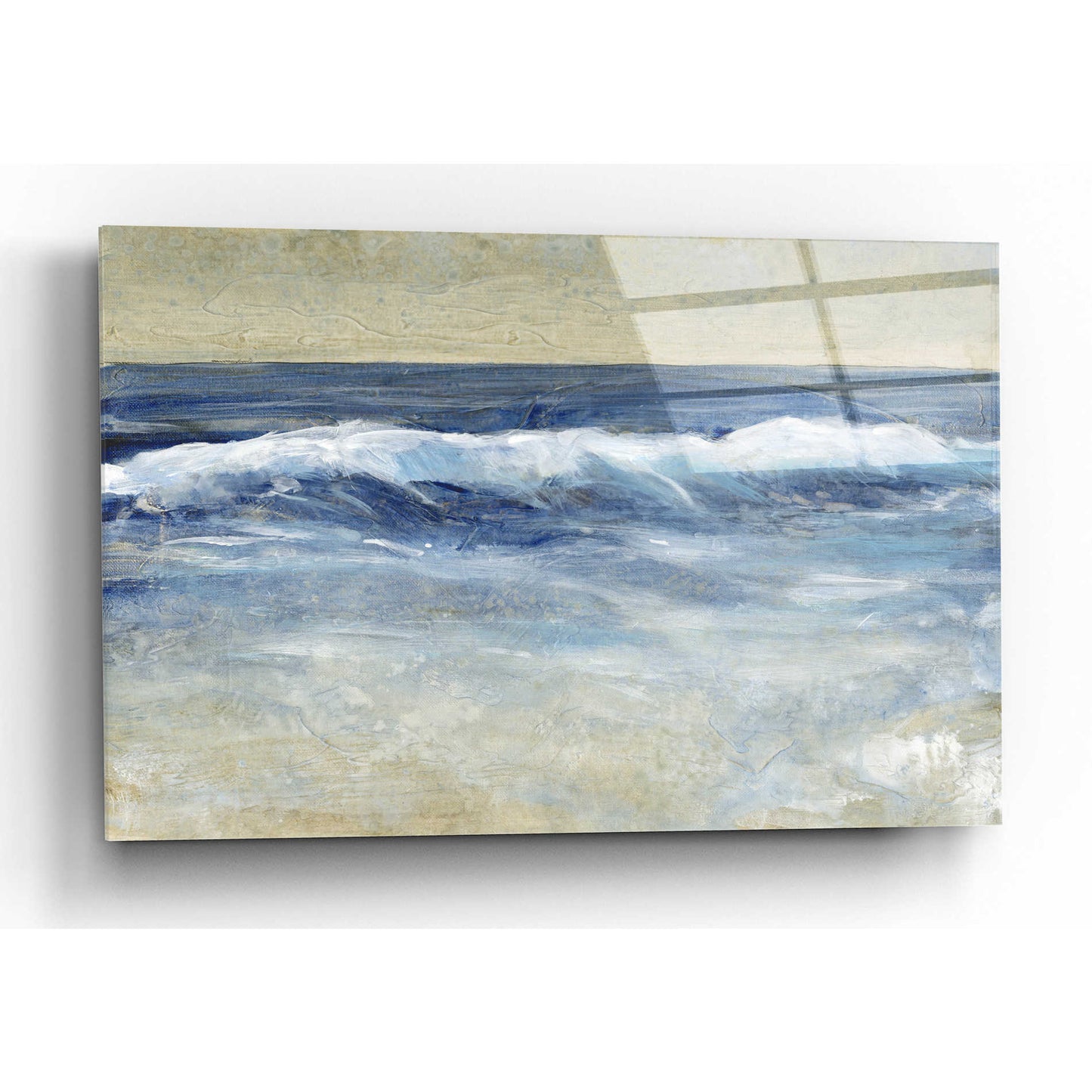 Epic Art 'Breaking Shore Waves II' by Tim O'Toole, Acrylic Glass Wall Art,16x12
