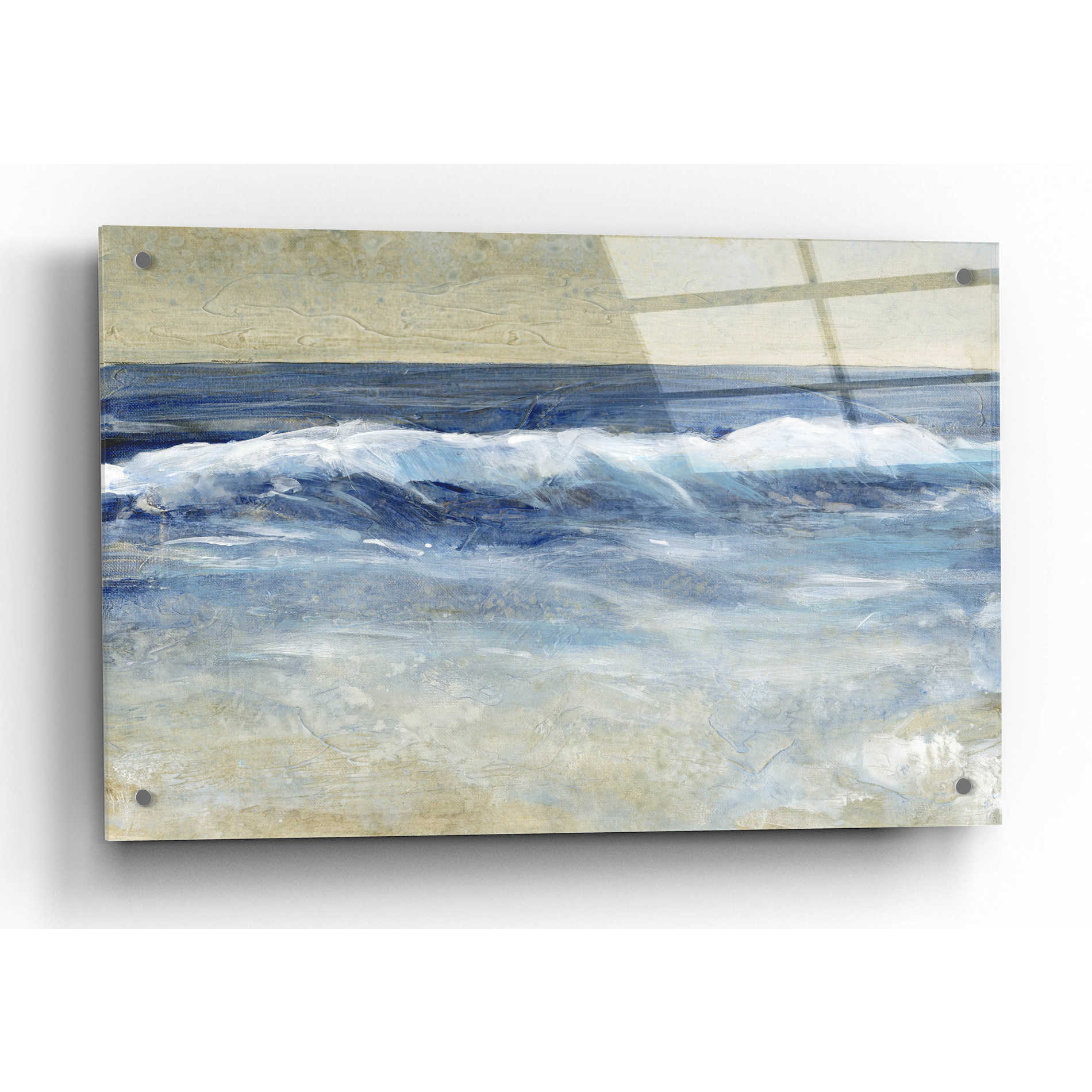 Epic Art 'Breaking Shore Waves II' by Tim O'Toole, Acrylic Glass Wall Art,36x24