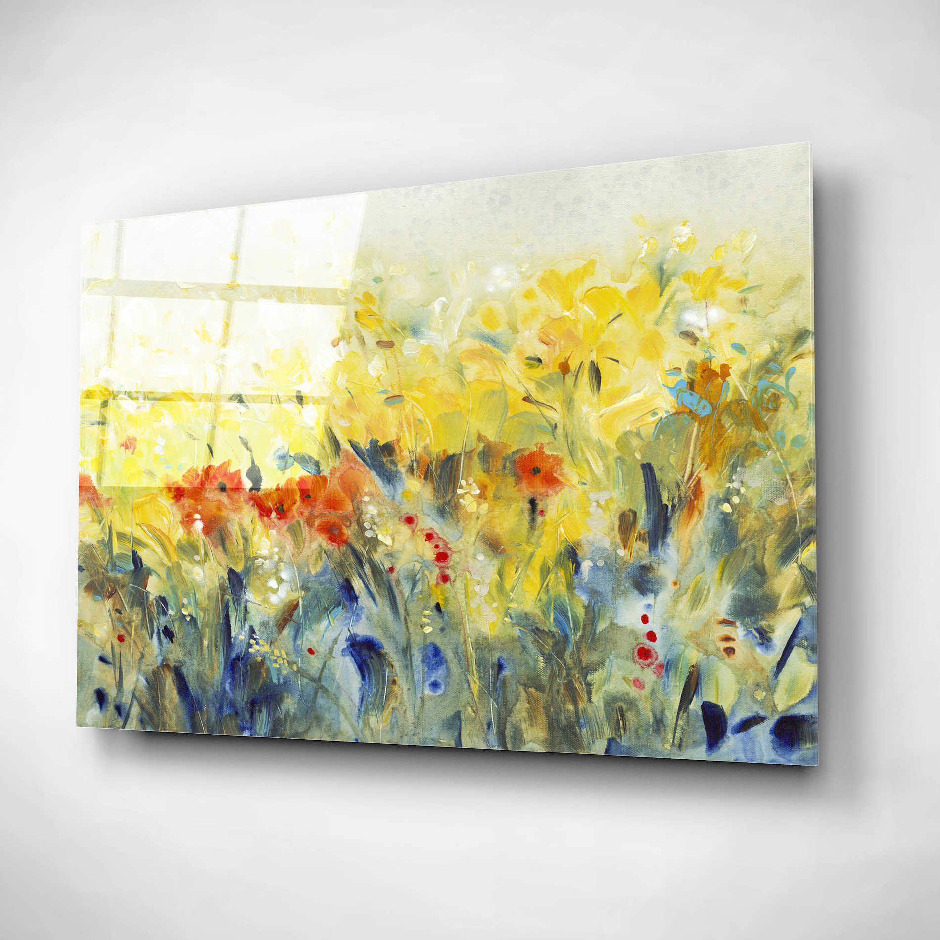 Epic Art 'Flowers Sway II' by Tim O'Toole, Acrylic Glass Wall Art,24x16