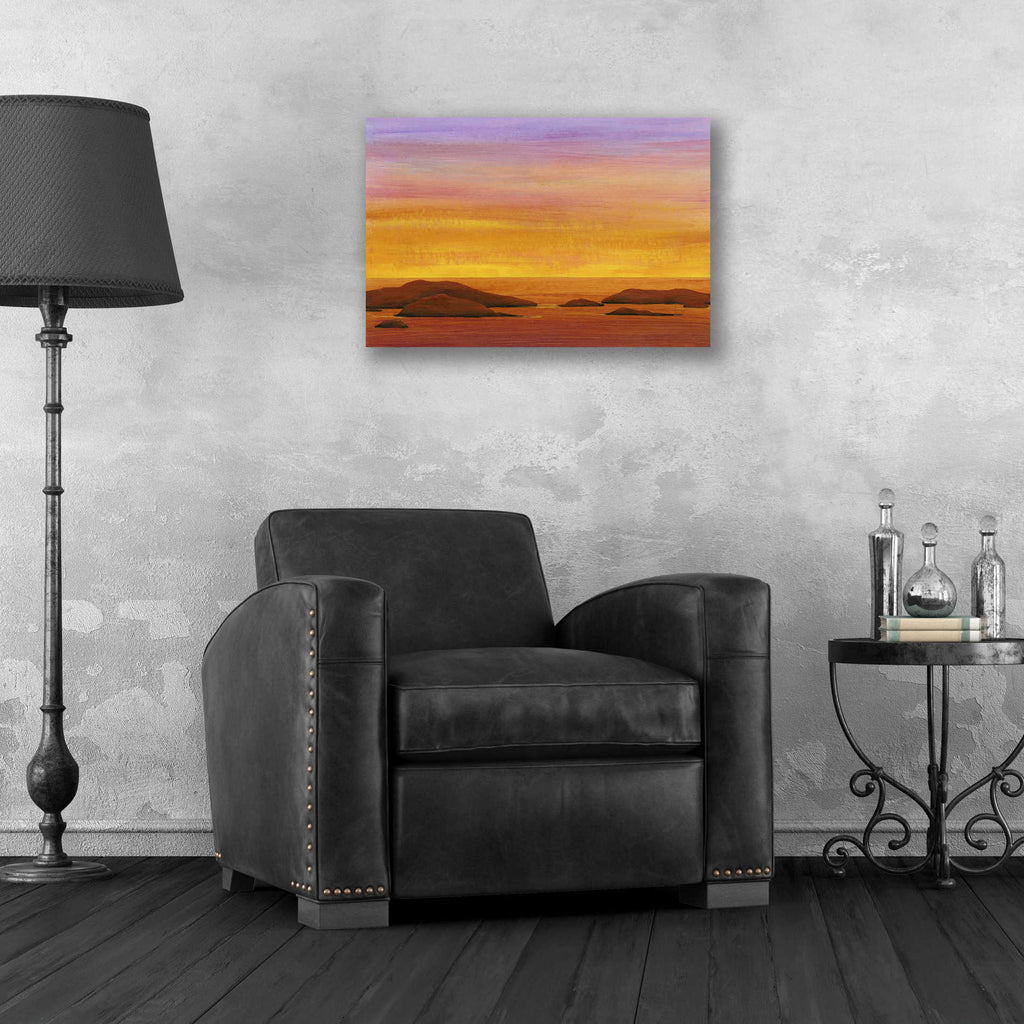 Epic Art 'Ocean Glow I' by Tim O'Toole, Acrylic Glass Wall Art,24x16