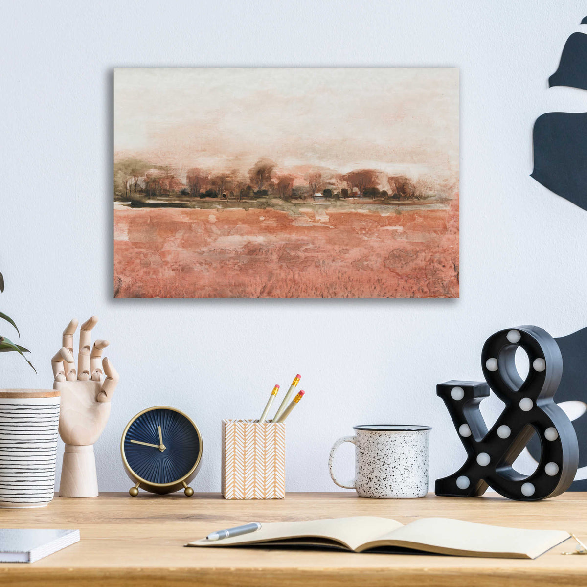 Epic Art 'Red Soil II' by Tim O'Toole, Acrylic Glass Wall Art,16x12