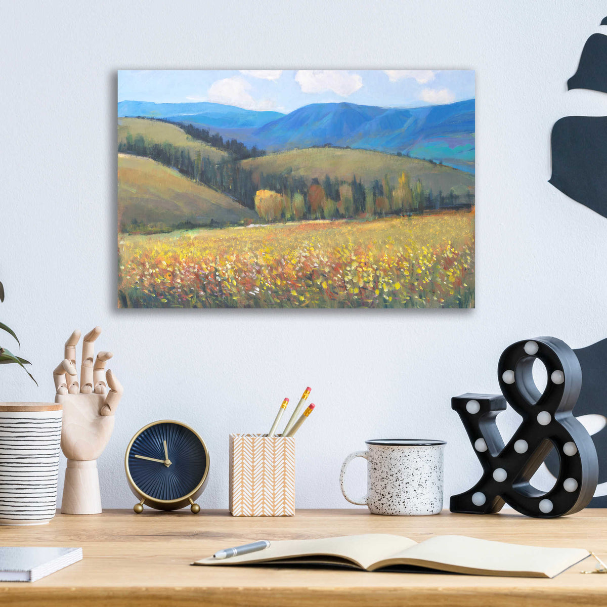 Epic Art 'Mountain Pass I' by Tim O'Toole, Acrylic Glass Wall Art,16x12