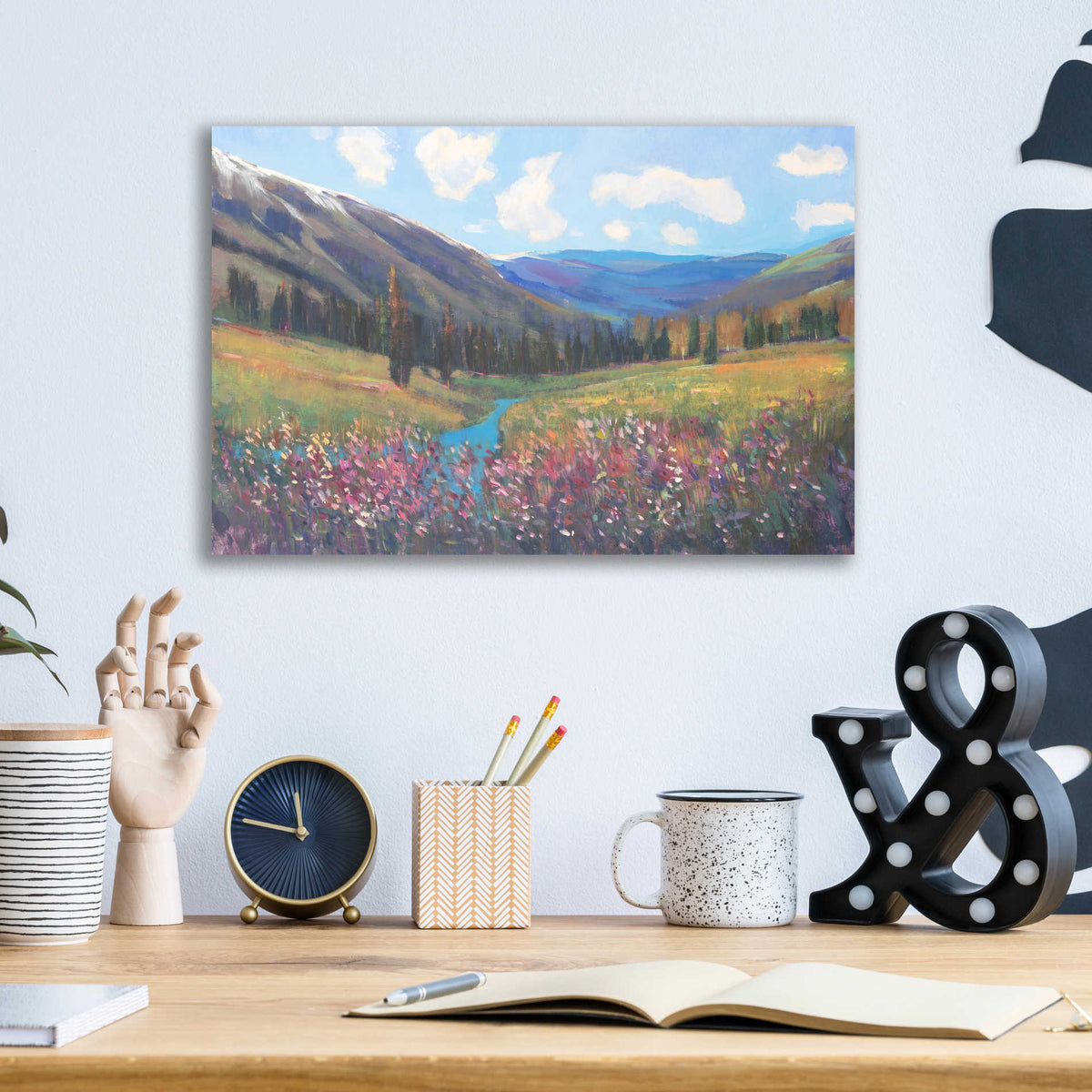 Epic Art 'Mountain Pass II' by Tim O'Toole, Acrylic Glass Wall Art,16x12