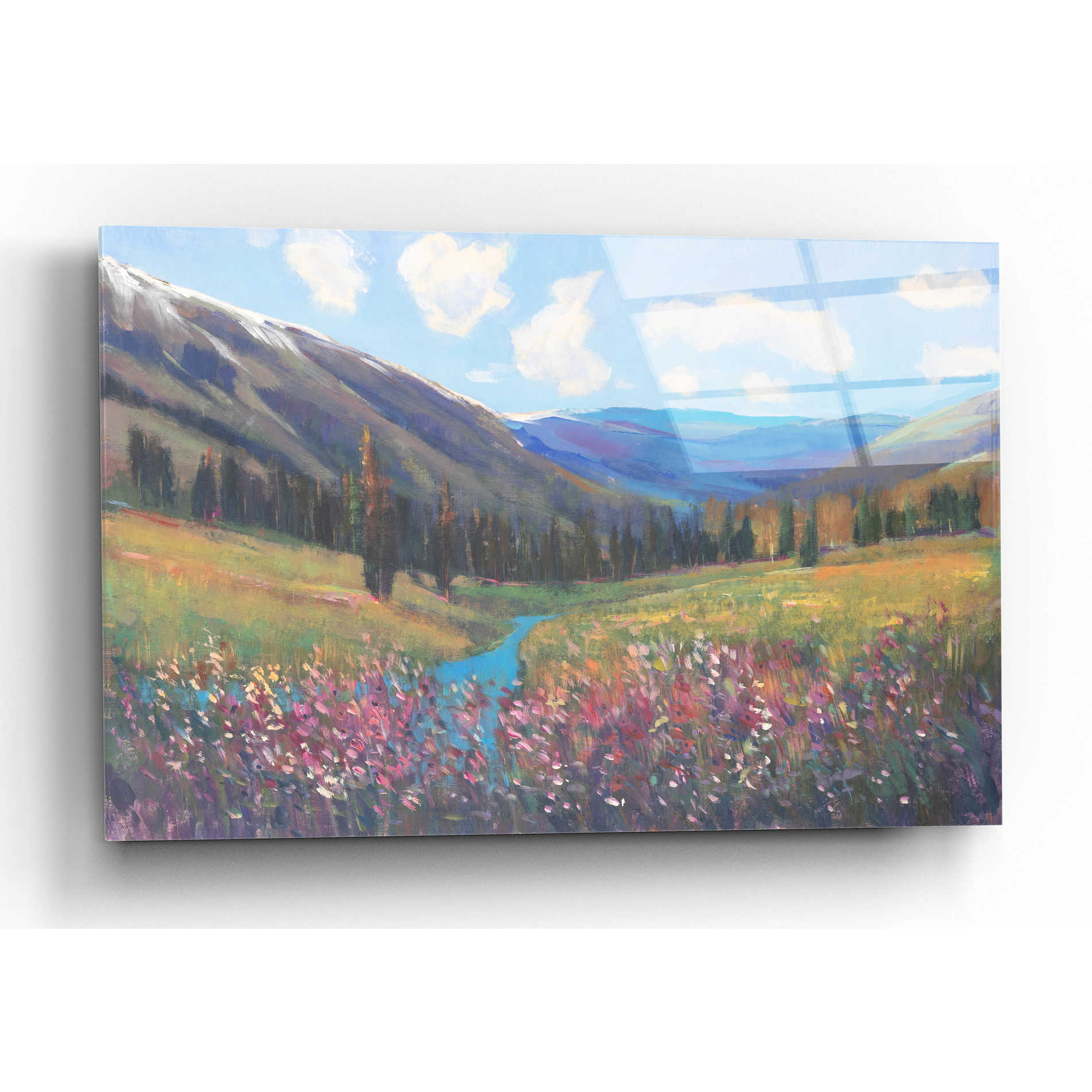Epic Art 'Mountain Pass II' by Tim O'Toole, Acrylic Glass Wall Art,16x12