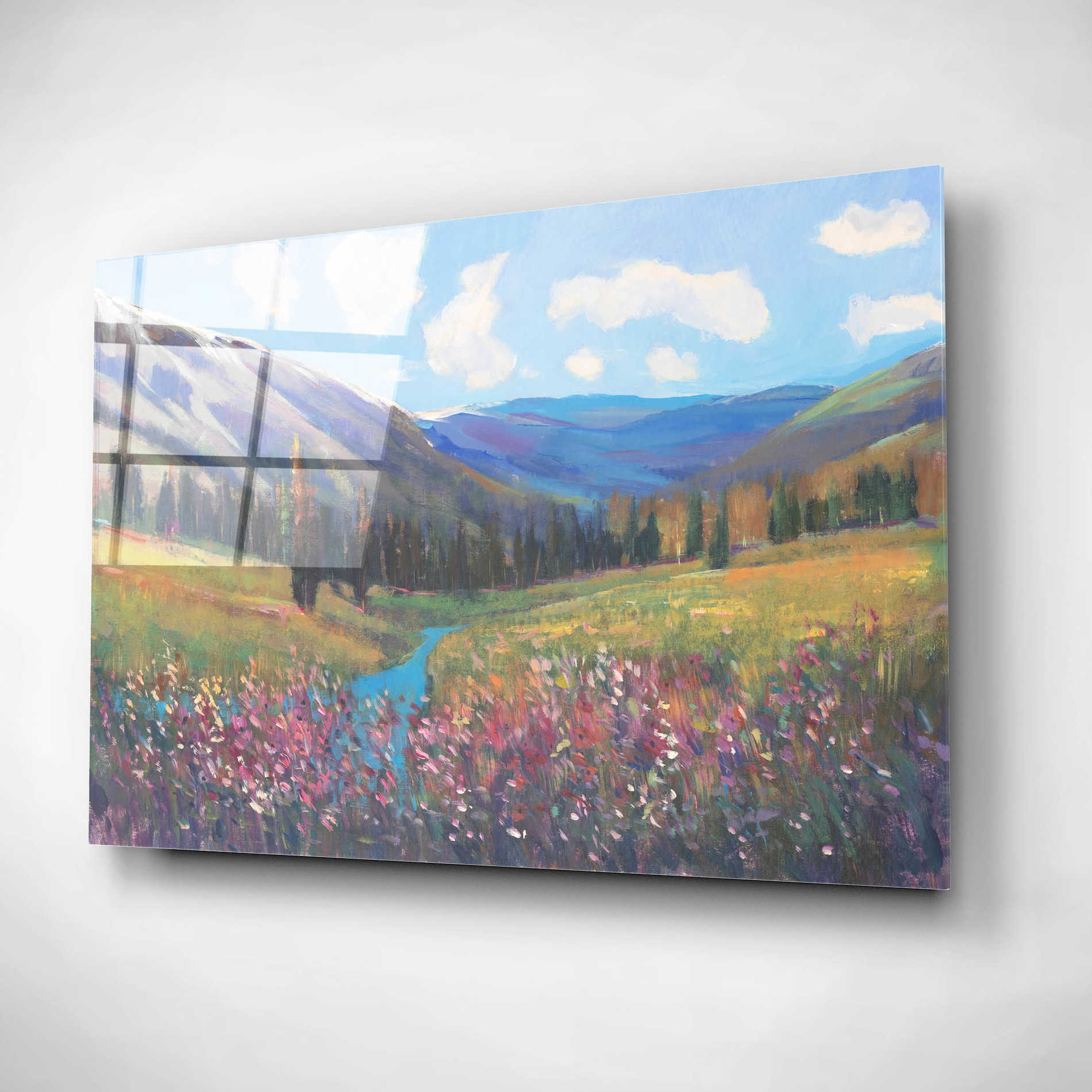 Epic Art 'Mountain Pass II' by Tim O'Toole, Acrylic Glass Wall Art,24x16