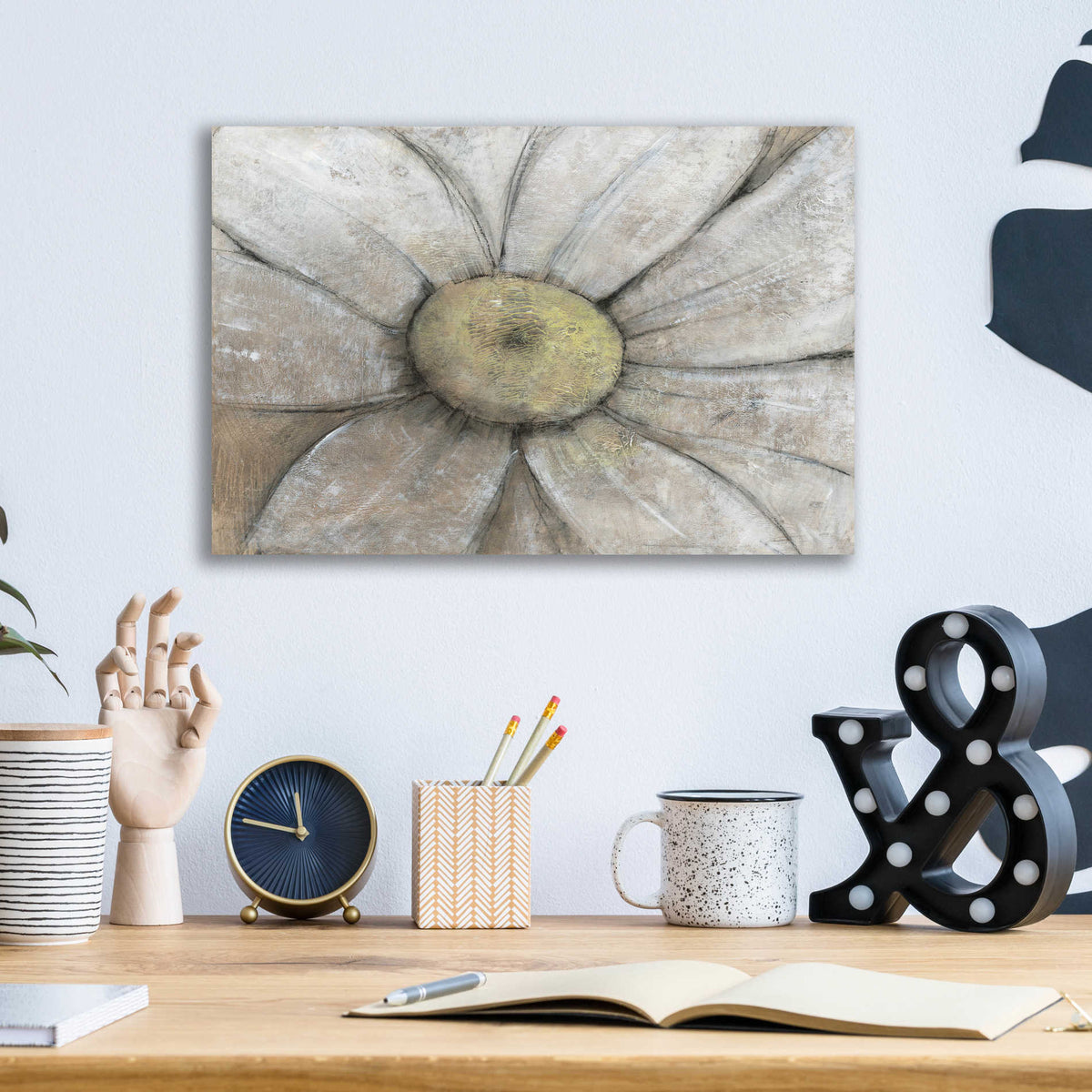 Epic Art 'Close-Up Daisy II' by Tim O'Toole, Acrylic Glass Wall Art,16x12