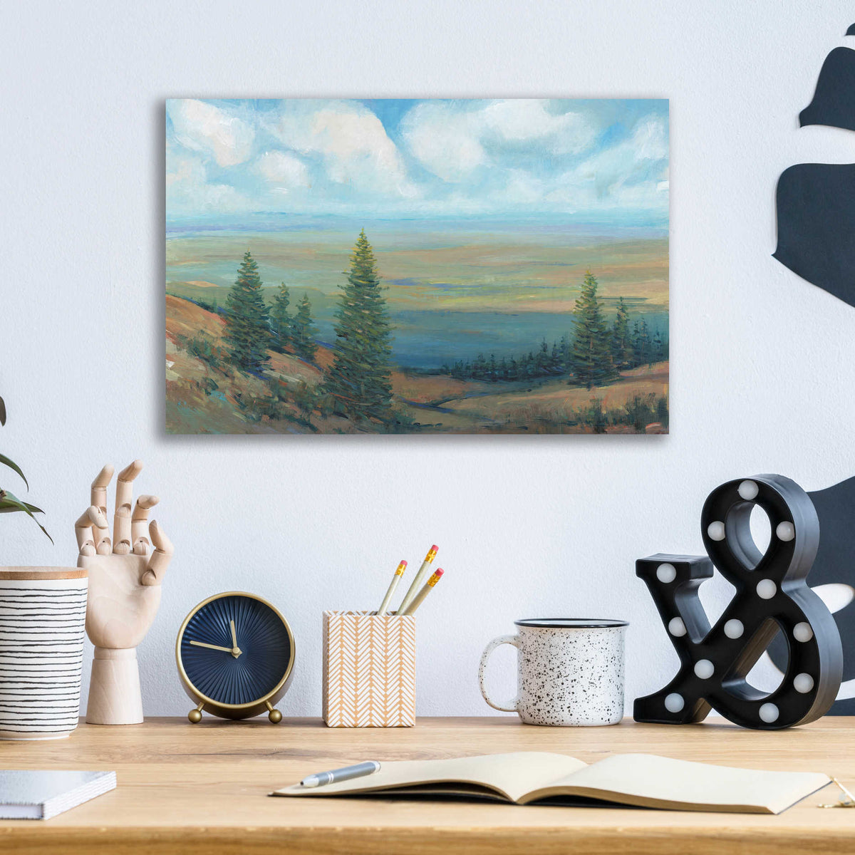 Epic Art 'Mountain Top II' by Tim O'Toole, Acrylic Glass Wall Art,16x12