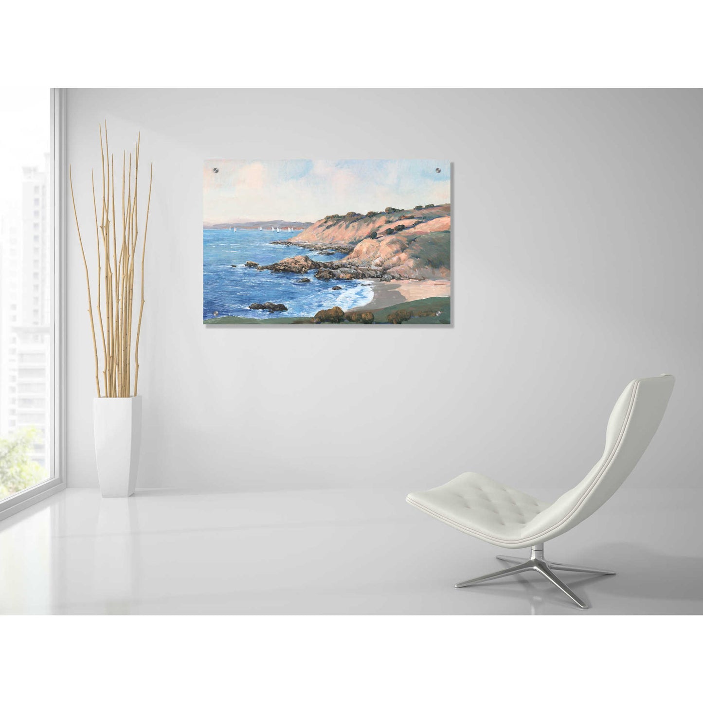 Epic Art 'Ocean Bay I' by Tim O'Toole, Acrylic Glass Wall Art,36x24