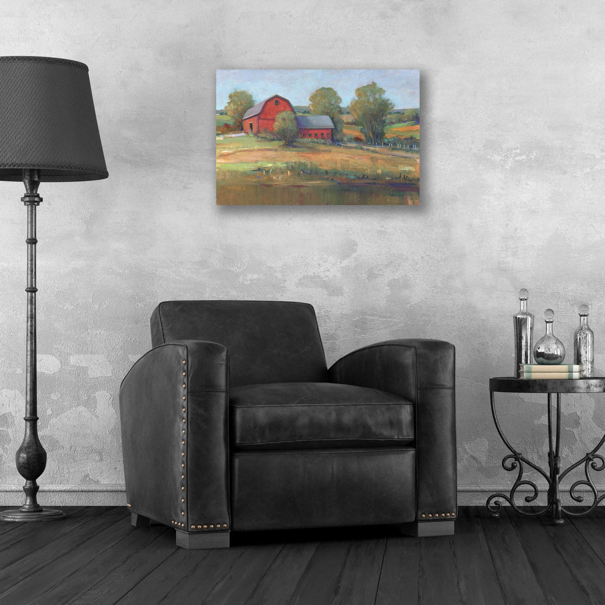 Epic Art 'Country Barn I' by Tim O'Toole, Acrylic Glass Wall Art,24x16