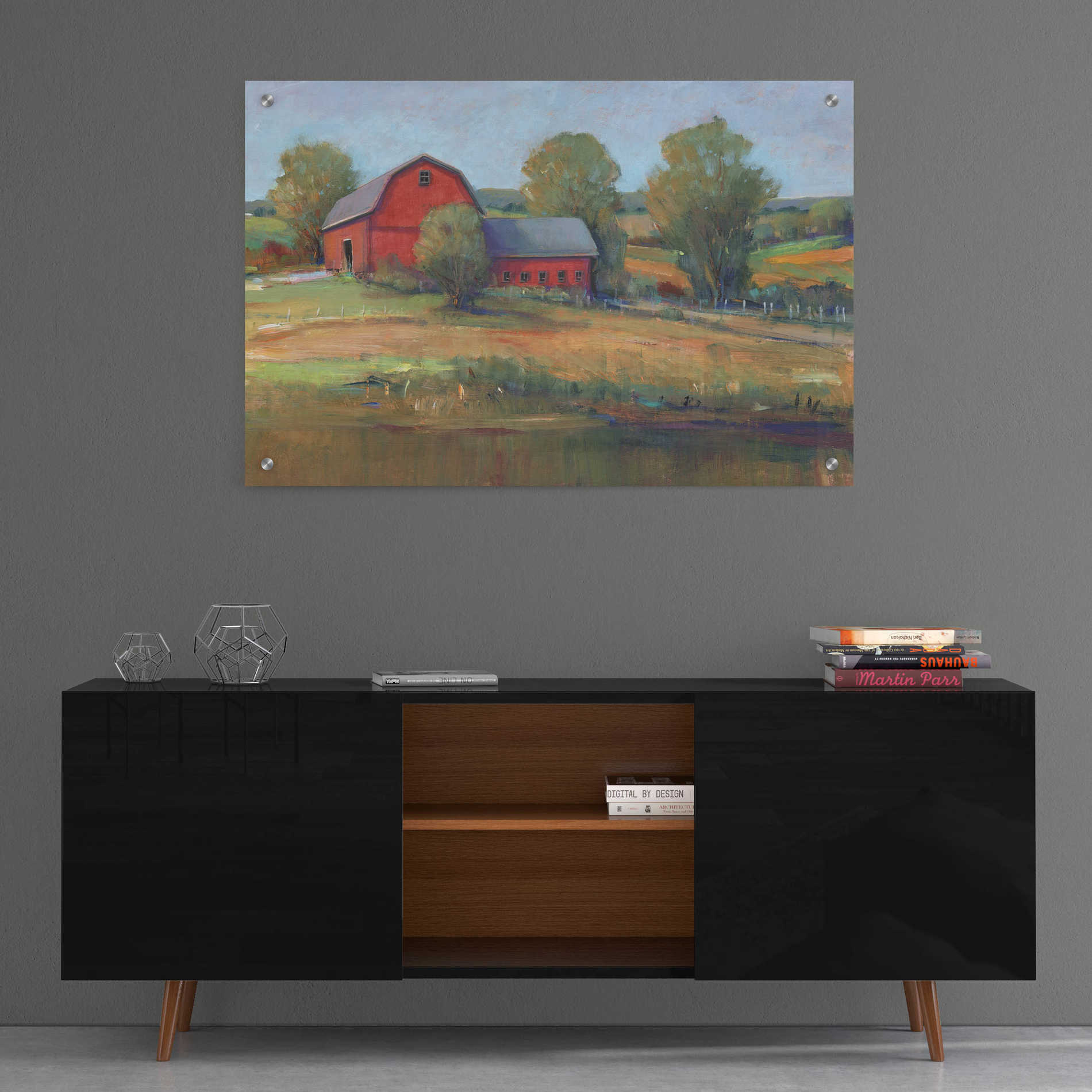 Epic Art 'Country Barn I' by Tim O'Toole, Acrylic Glass Wall Art,36x24