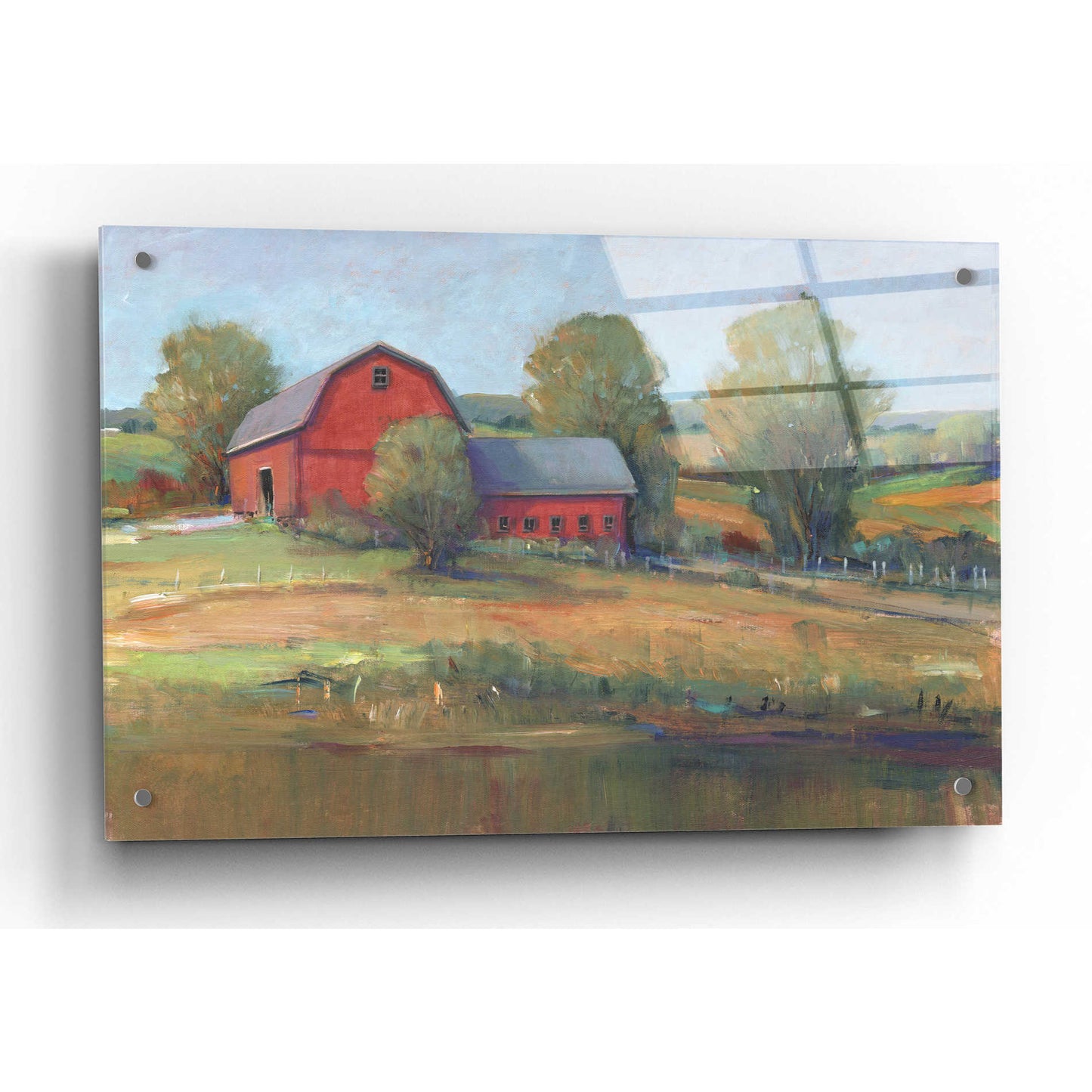 Epic Art 'Country Barn I' by Tim O'Toole, Acrylic Glass Wall Art,36x24