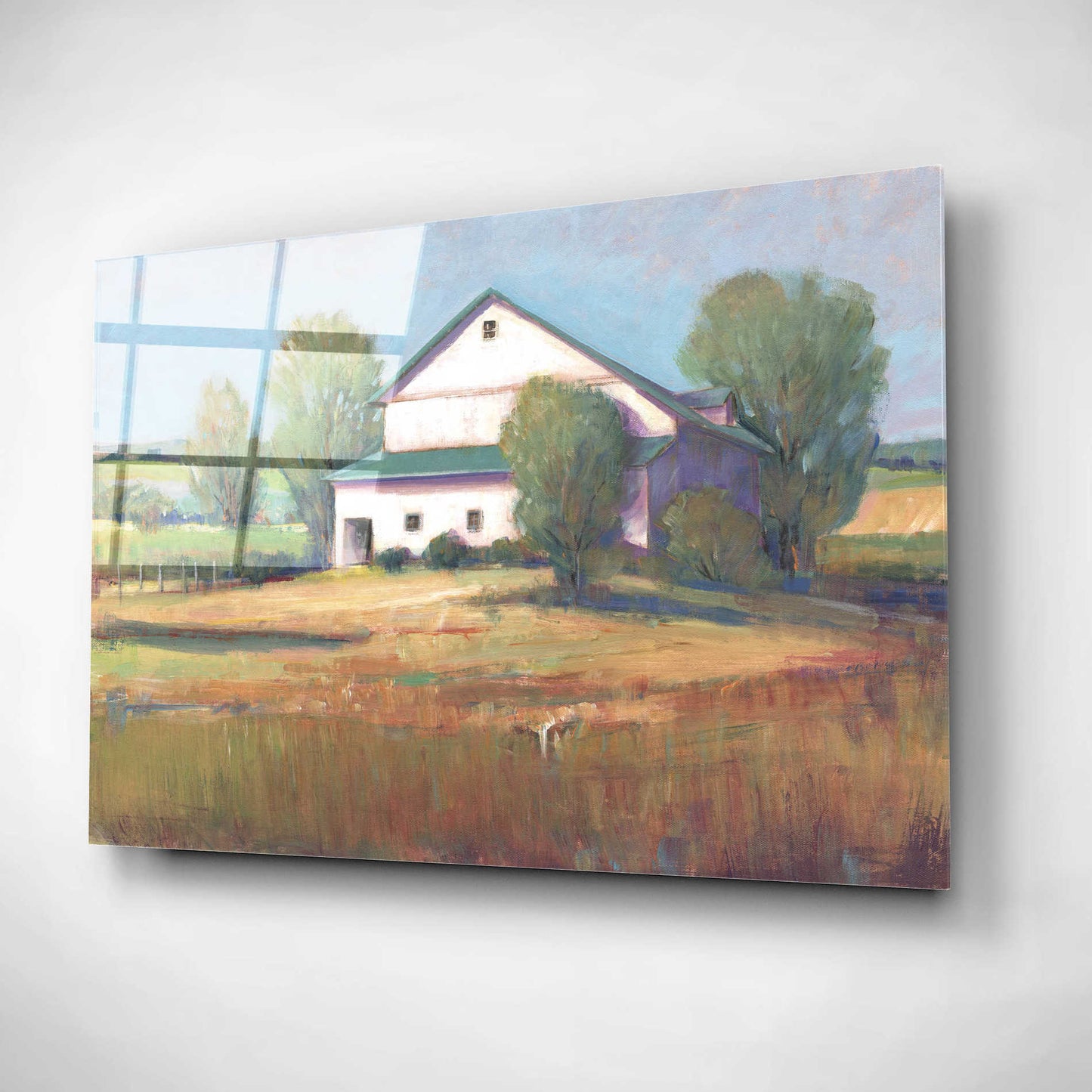 Epic Art 'Country Barn II' by Tim O'Toole, Acrylic Glass Wall Art,16x12