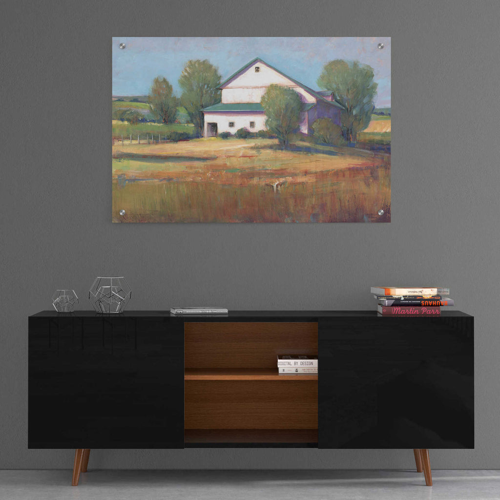 Epic Art 'Country Barn II' by Tim O'Toole, Acrylic Glass Wall Art,36x24