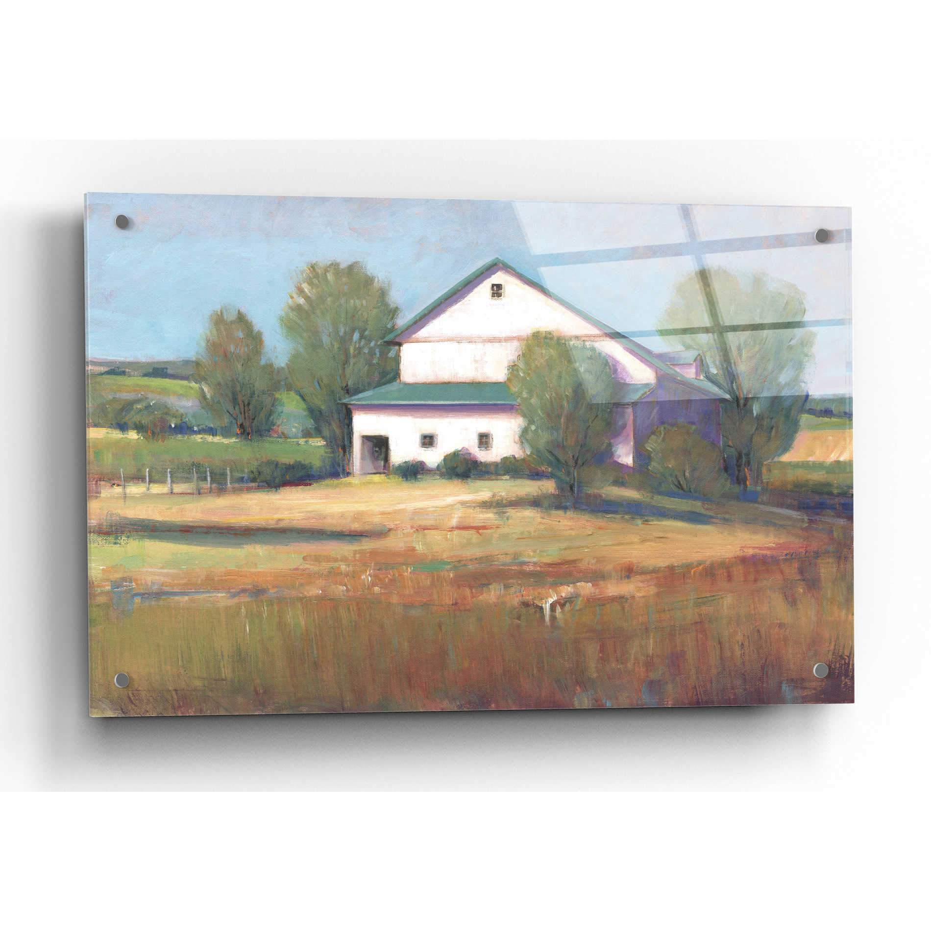 Epic Art 'Country Barn II' by Tim O'Toole, Acrylic Glass Wall Art,36x24