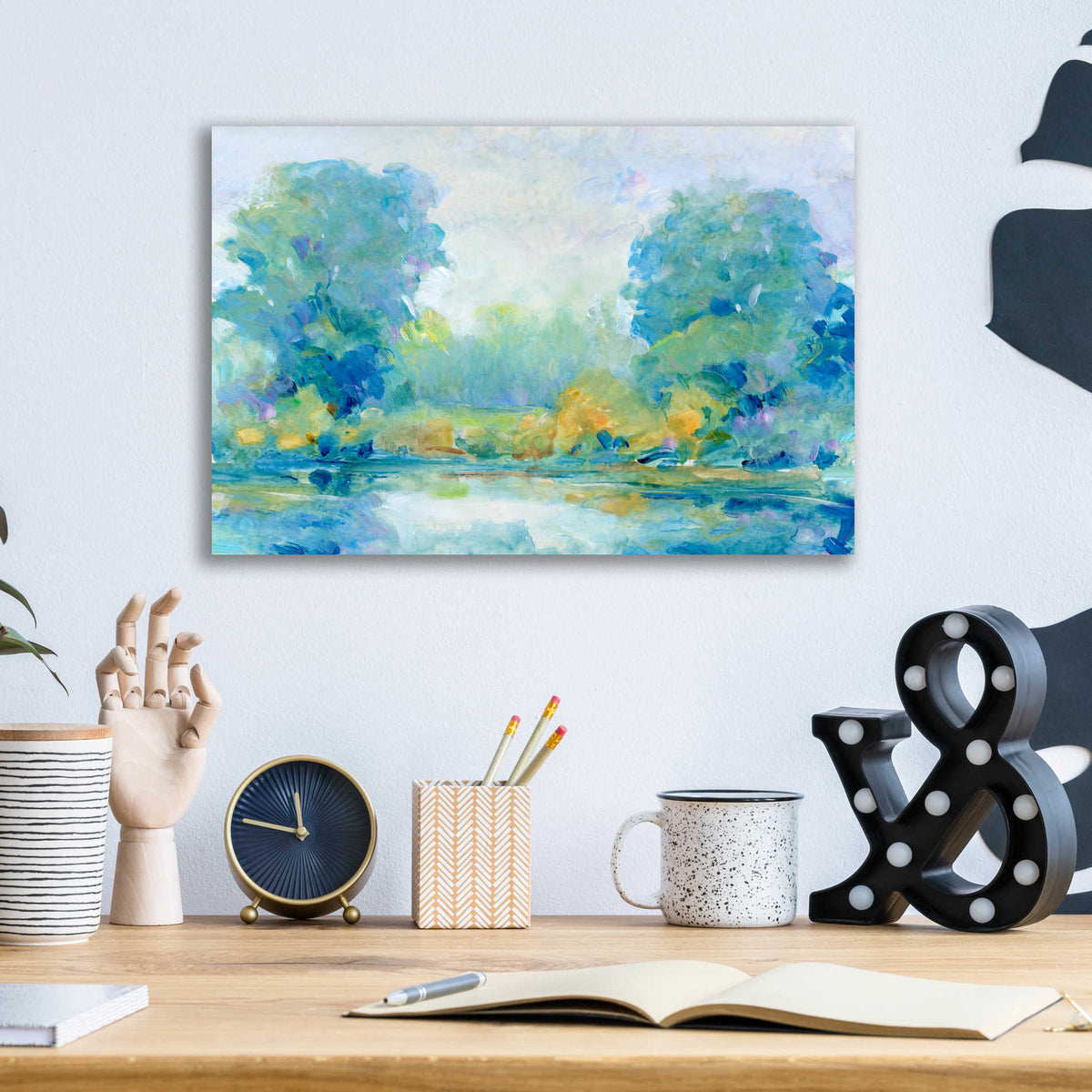 Epic Art 'Quiet Morning I' by Tim O'Toole, Acrylic Glass Wall Art,16x12