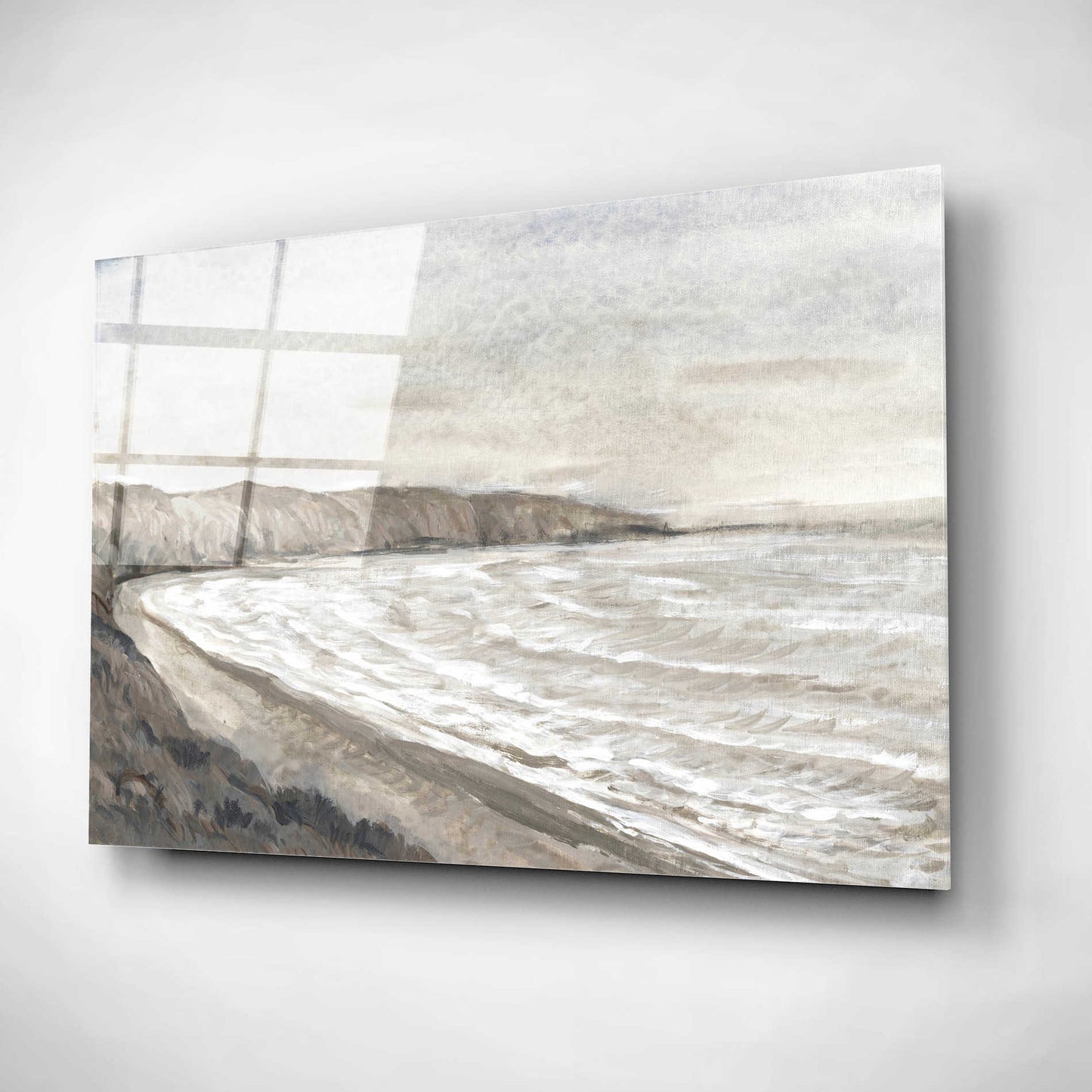Epic Art 'Coastal Shoreline I' by Tim O'Toole, Acrylic Glass Wall Art,16x12