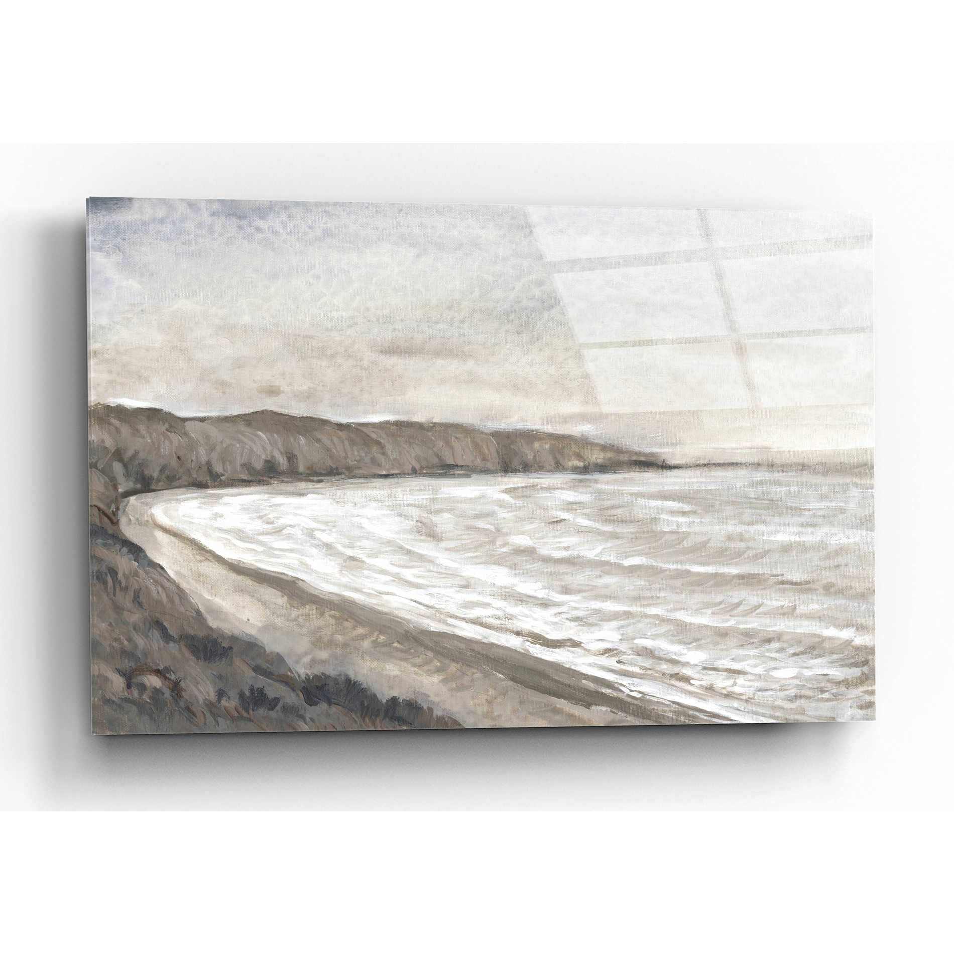 Epic Art 'Coastal Shoreline I' by Tim O'Toole, Acrylic Glass Wall Art,16x12