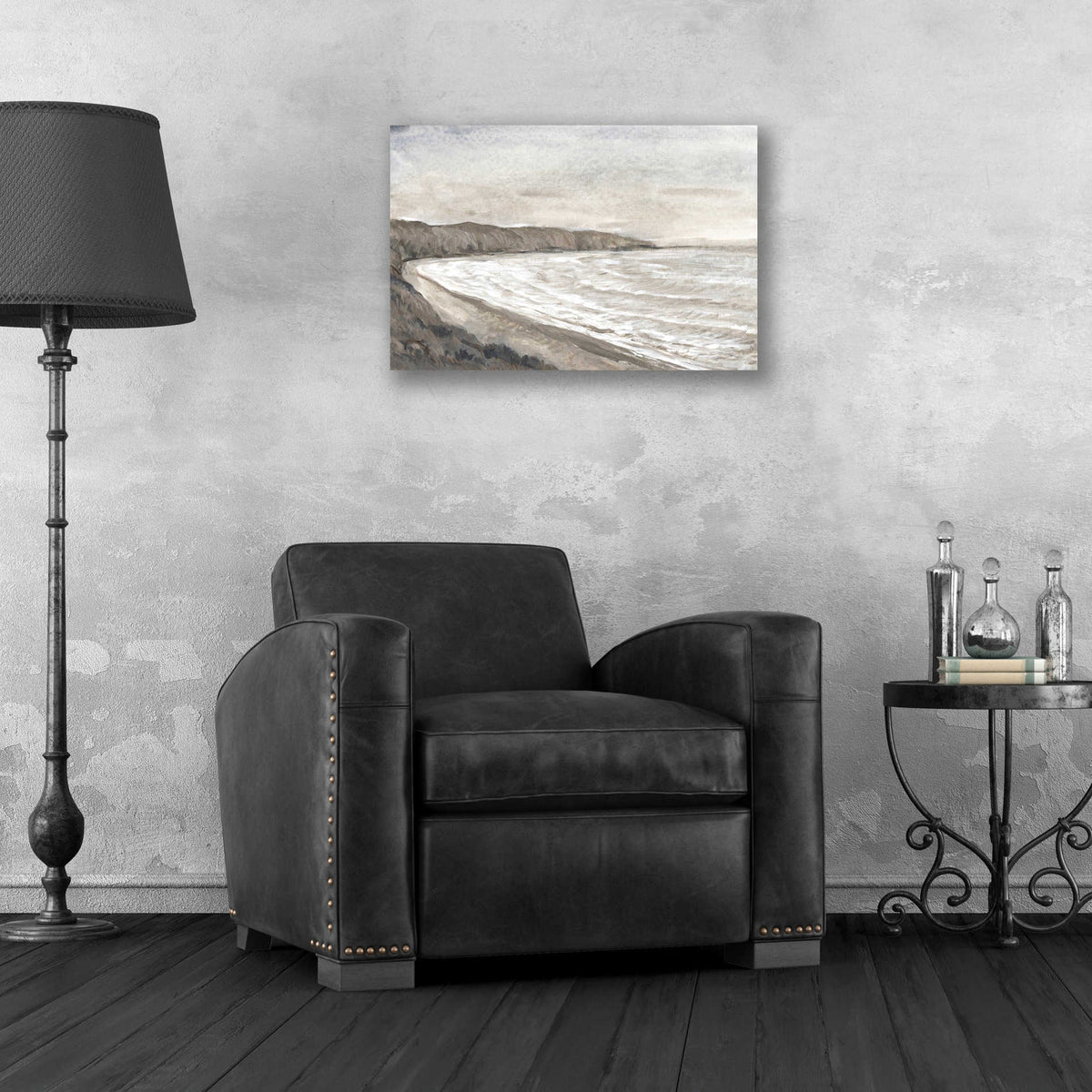 Epic Art 'Coastal Shoreline I' by Tim O'Toole, Acrylic Glass Wall Art,24x16