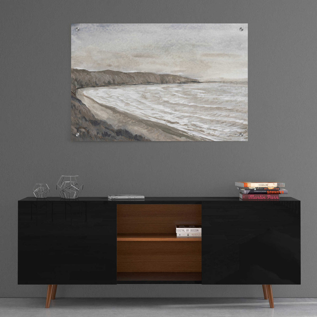 Epic Art 'Coastal Shoreline I' by Tim O'Toole, Acrylic Glass Wall Art,36x24