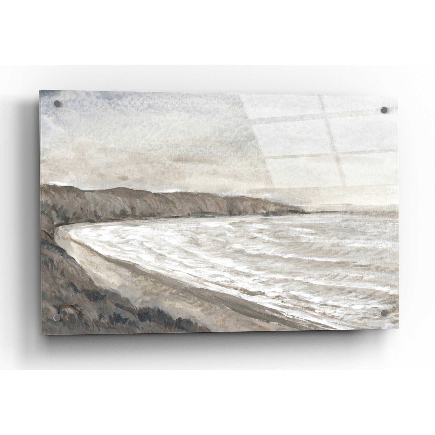 Epic Art 'Coastal Shoreline I' by Tim O'Toole, Acrylic Glass Wall Art,36x24