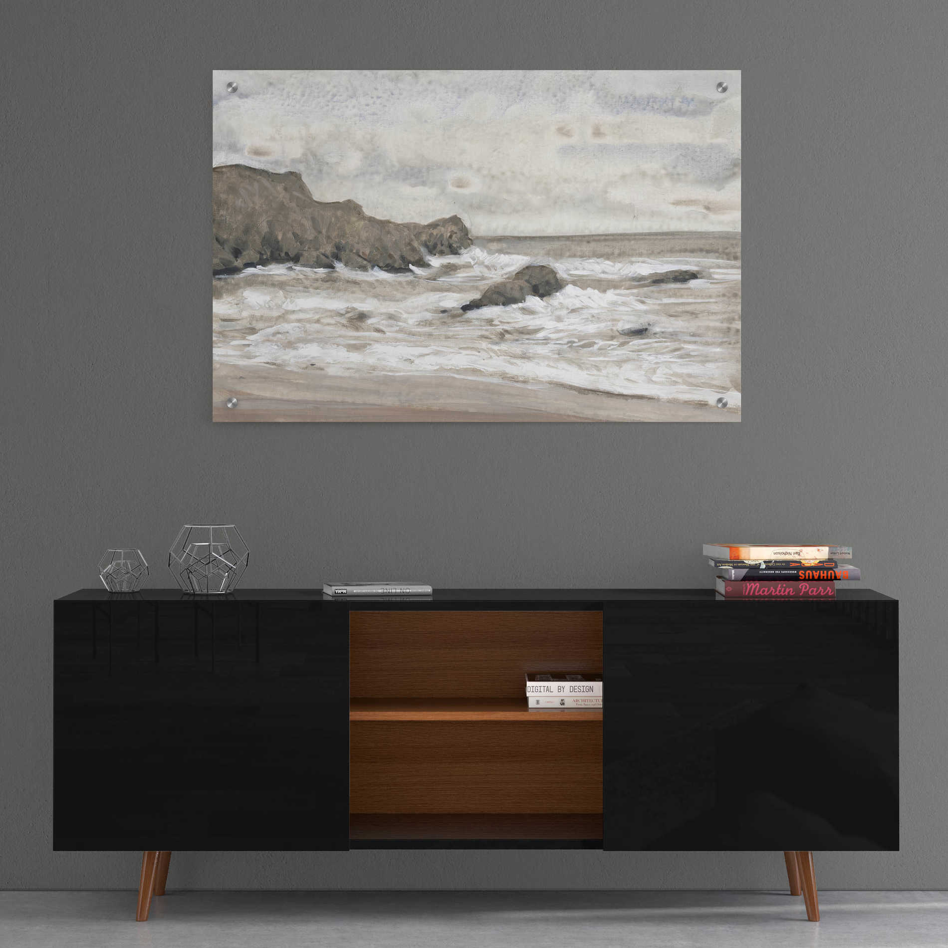 Epic Art 'Coastal Shoreline II' by Tim O'Toole, Acrylic Glass Wall Art,36x24