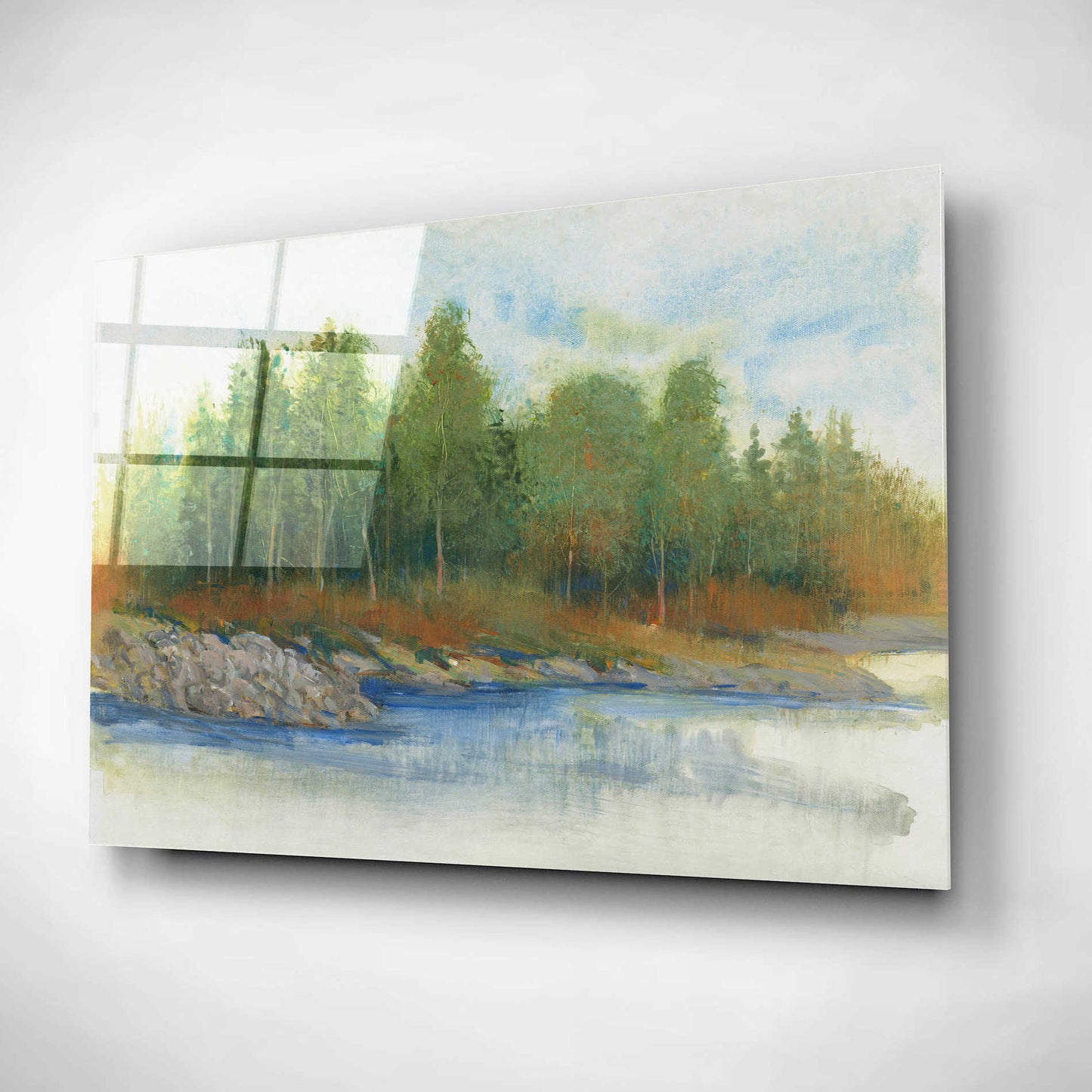 Epic Art 'From the Banks I' by Tim O'Toole, Acrylic Glass Wall Art,16x12