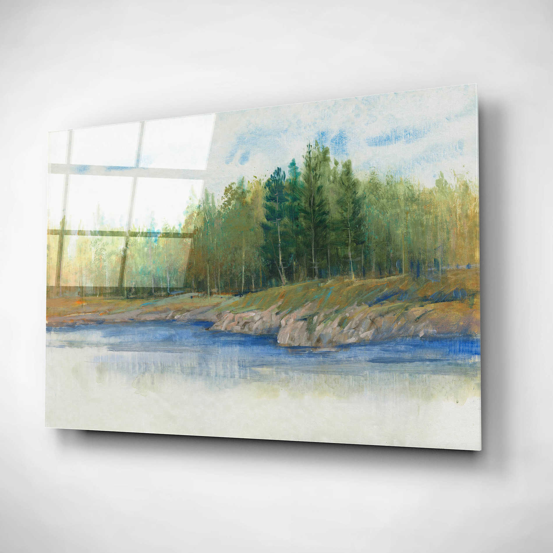 Epic Art 'From the Banks II' by Tim O'Toole, Acrylic Glass Wall Art,16x12