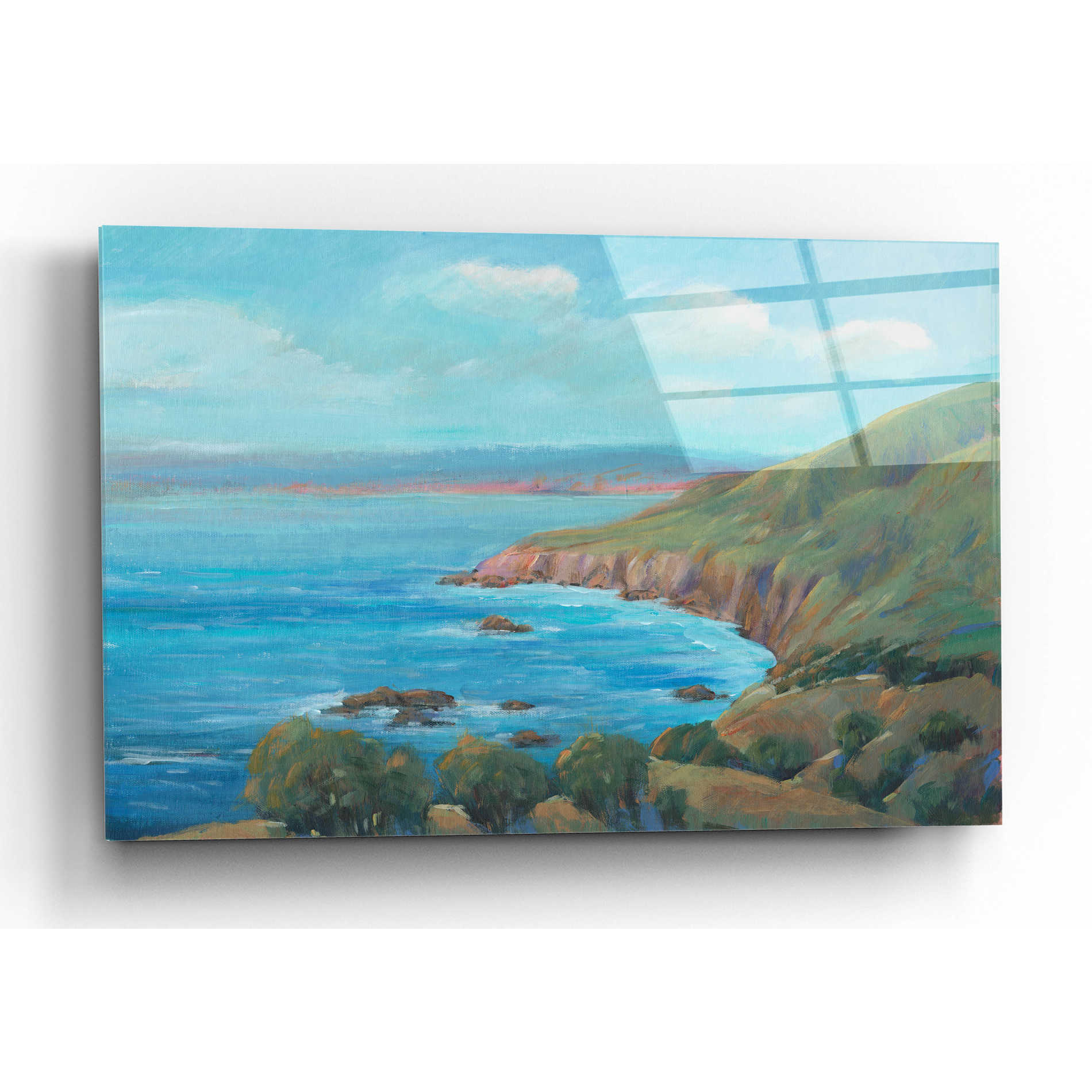 Epic Art 'Rocky Coastline I' by Tim O'Toole, Acrylic Glass Wall Art,24x16