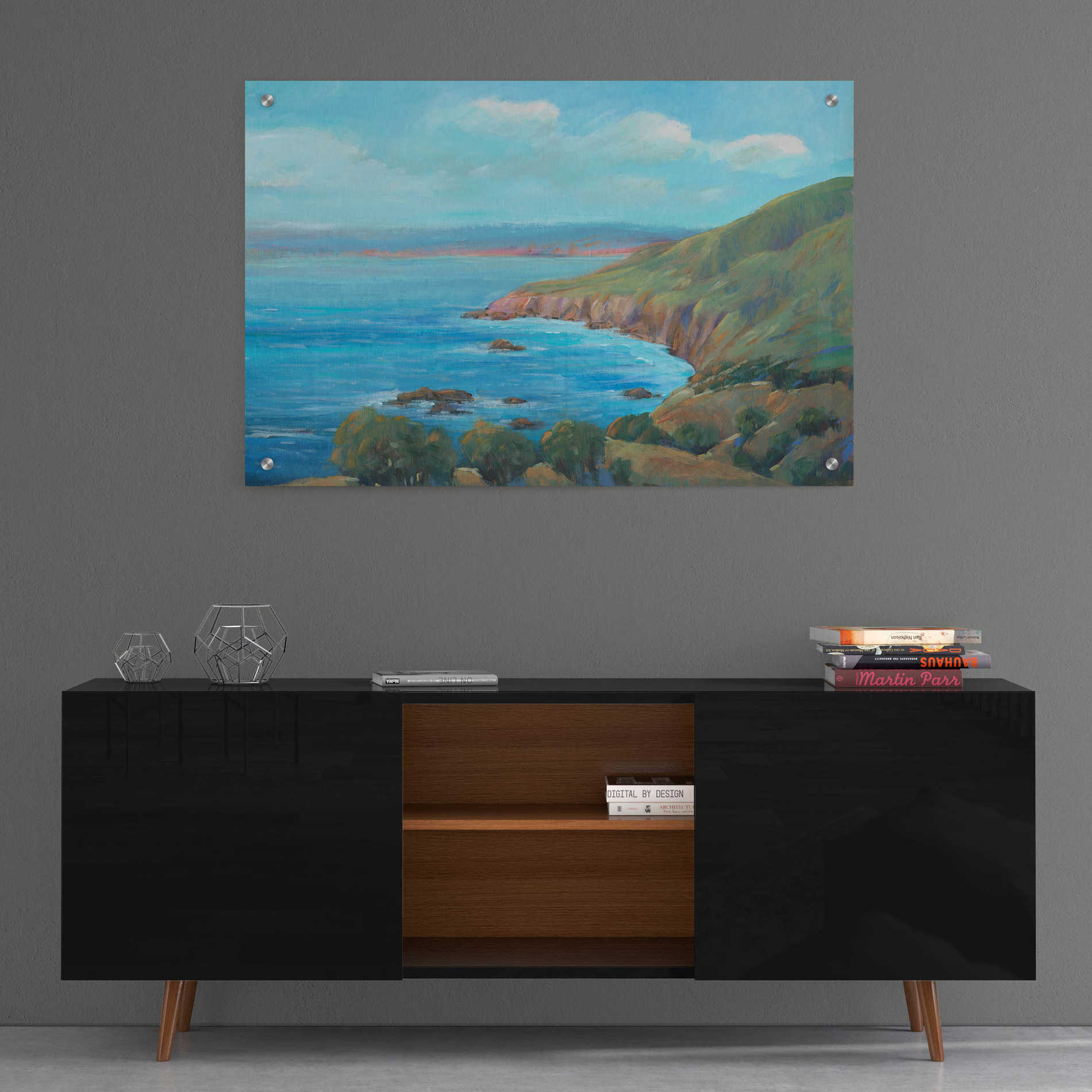 Epic Art 'Rocky Coastline I' by Tim O'Toole, Acrylic Glass Wall Art,36x24