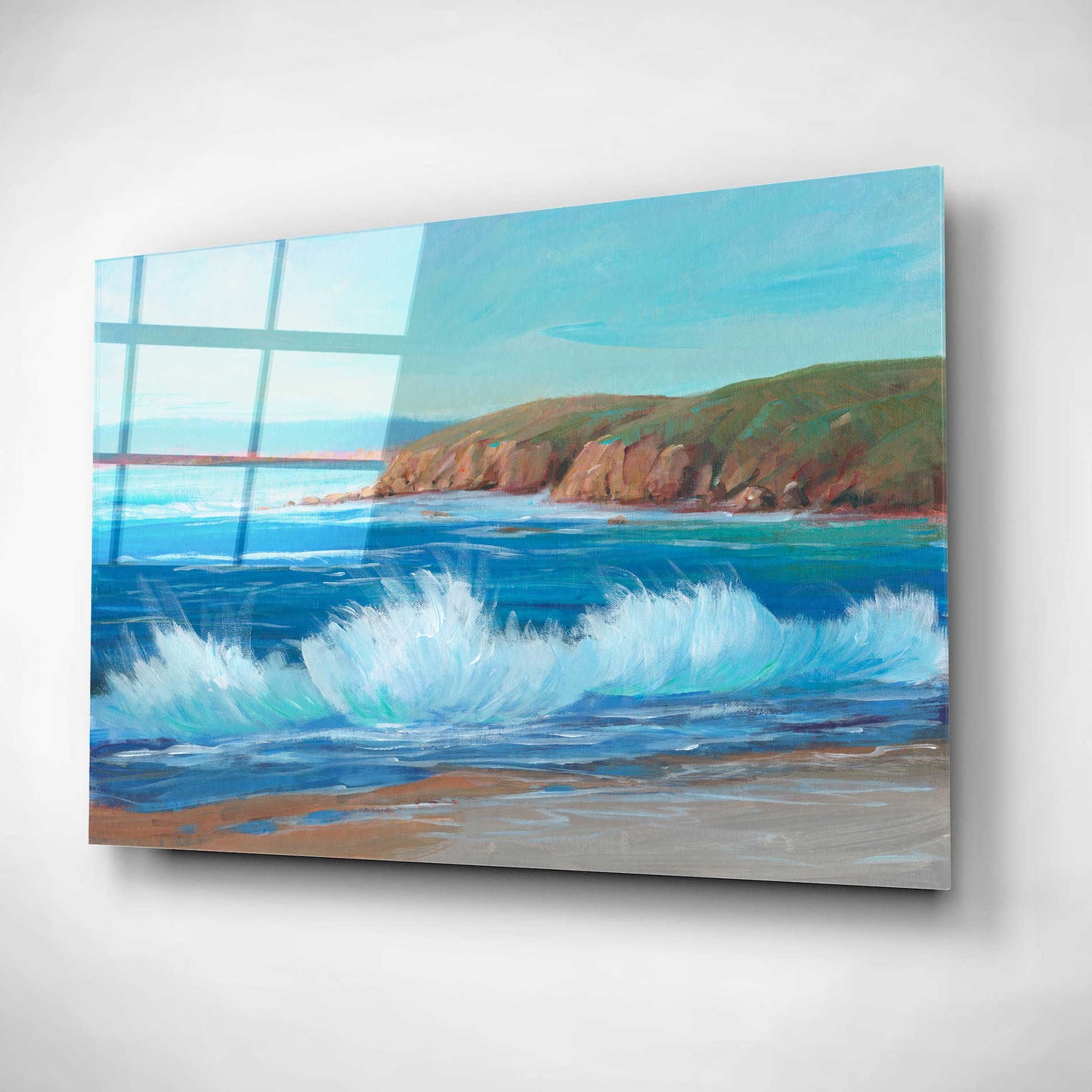 Epic Art 'Rocky Coastline II' by Tim O'Toole, Acrylic Glass Wall Art,16x12