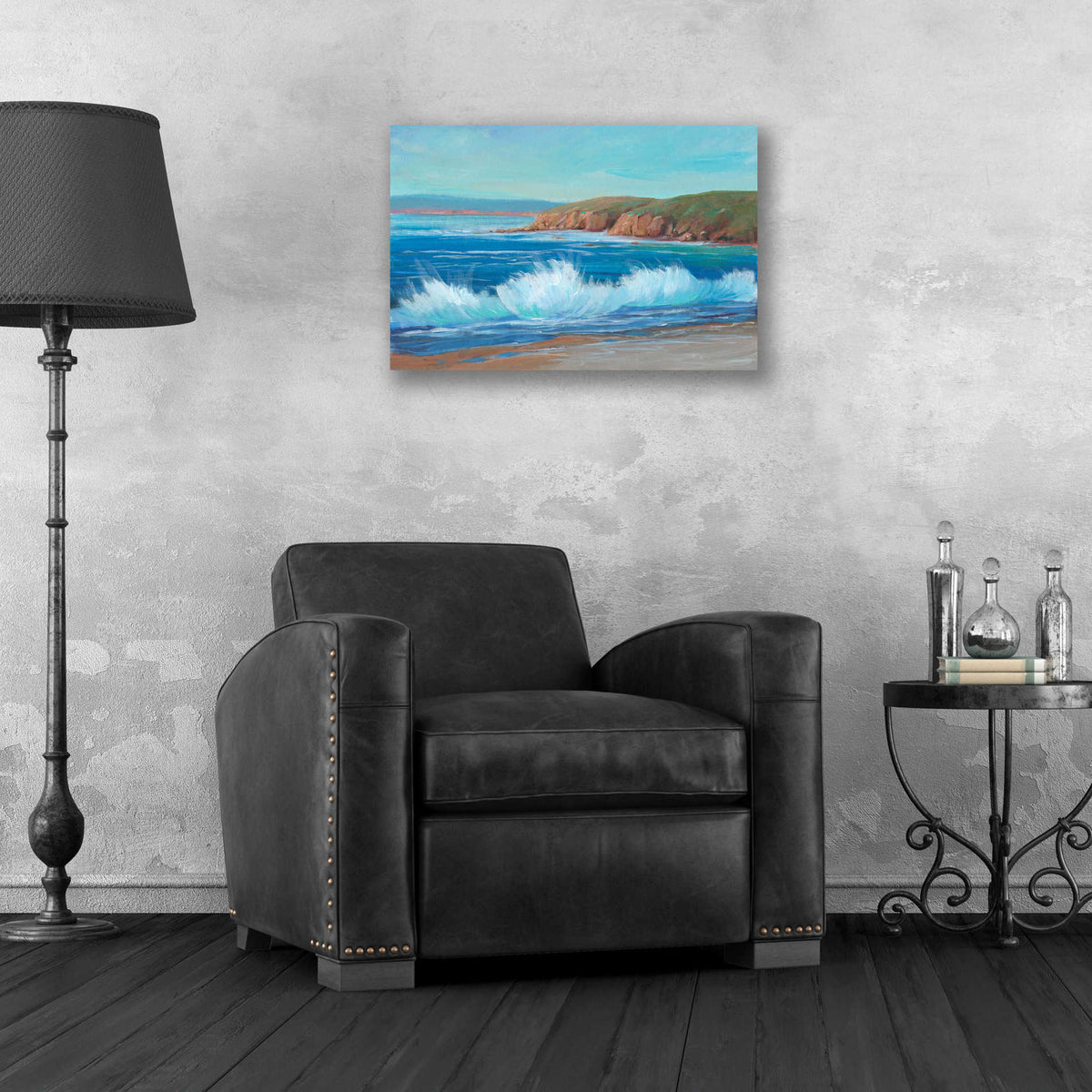 Epic Art 'Rocky Coastline II' by Tim O'Toole, Acrylic Glass Wall Art,24x16