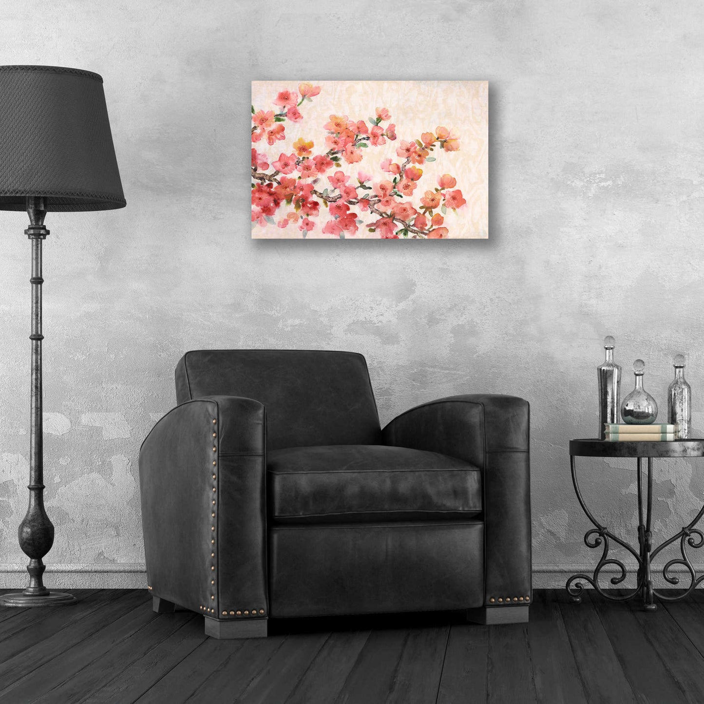 Epic Art 'Cherry Blossom Composition II' by Tim O'Toole, Acrylic Glass Wall Art,24x16