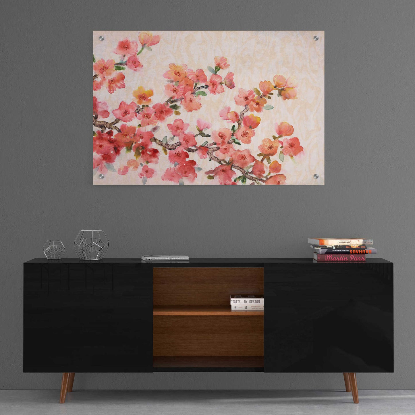 Epic Art 'Cherry Blossom Composition II' by Tim O'Toole, Acrylic Glass Wall Art,36x24