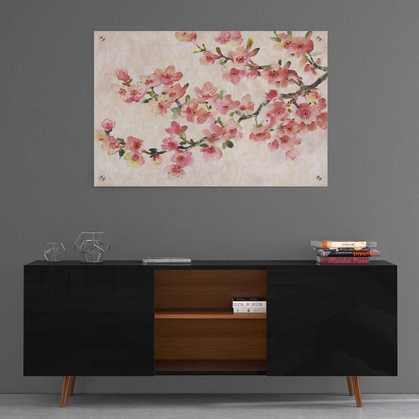 Epic Art 'Cherry Blossom Composition I' by Tim O'Toole, Acrylic Glass Wall Art,36x24
