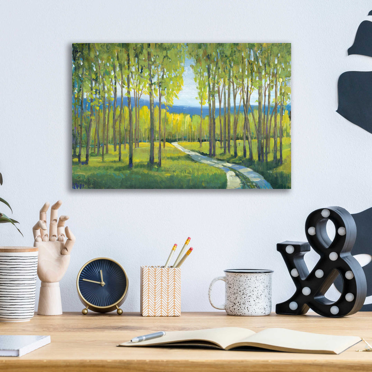 Epic Art 'Morning Stroll I' by Tim O'Toole, Acrylic Glass Wall Art,16x12