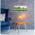 Epic Art 'Trees in a Line I' by Tim O'Toole, Acrylic Glass Wall Art,24x12