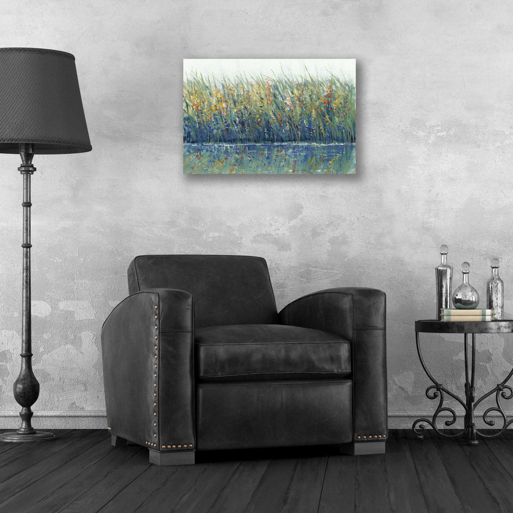 Epic Art 'Wildflower Reflection I' by Tim O'Toole, Acrylic Glass Wall Art,24x16
