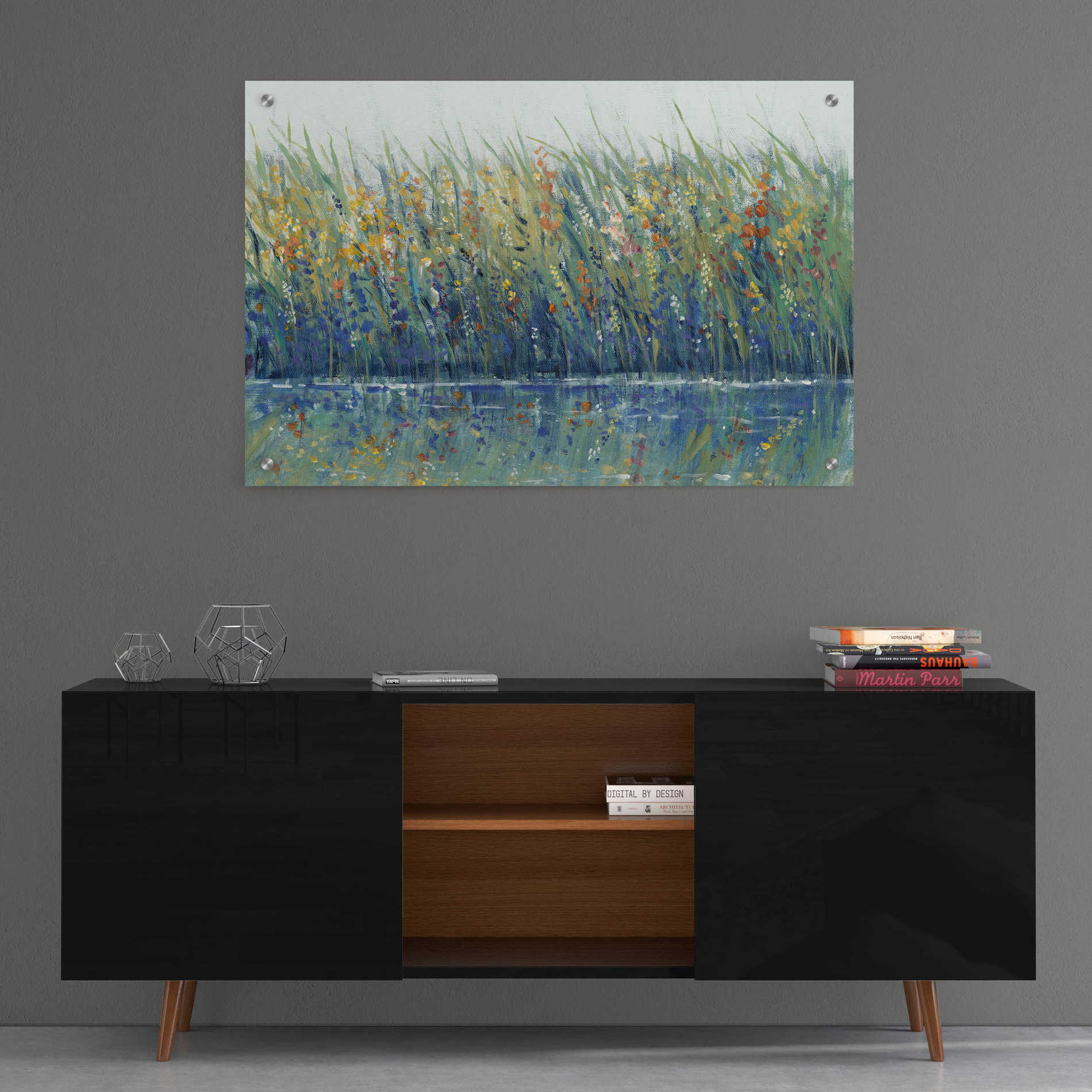 Epic Art 'Wildflower Reflection I' by Tim O'Toole, Acrylic Glass Wall Art,36x24