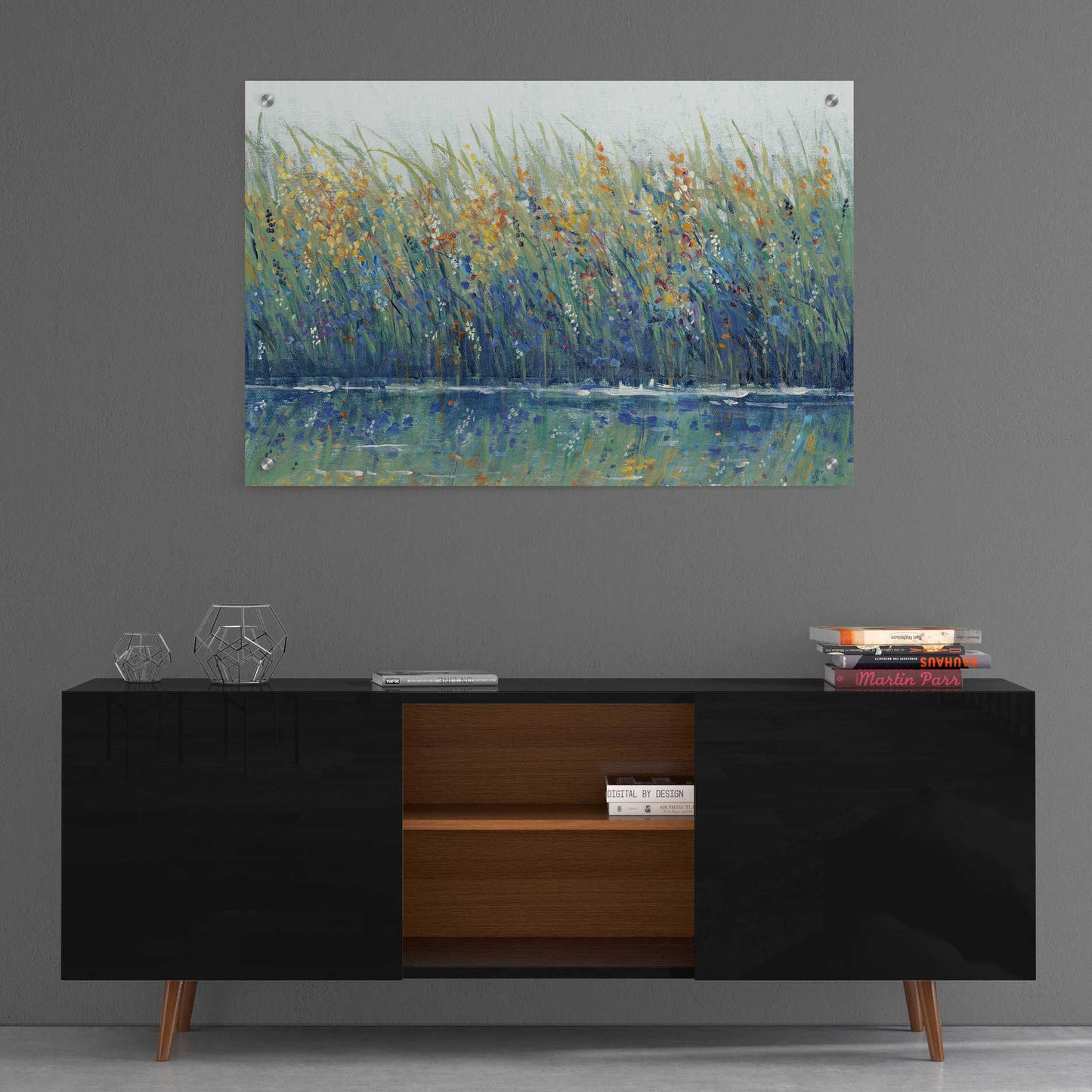 Epic Art 'Wildflower Reflection II' by Tim O'Toole, Acrylic Glass Wall Art,36x24