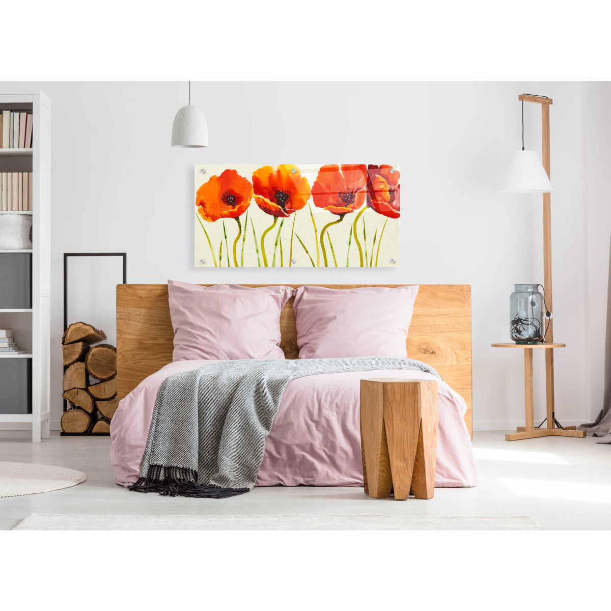Epic Art 'Row of Tulips II' by Tim O'Toole, Acrylic Glass Wall Art,48x24